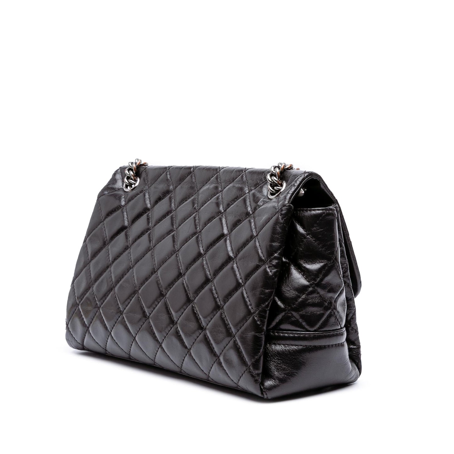 Chanel Quilted Glazed Calfskin Lady Pearly Flap Handbag Flap 1