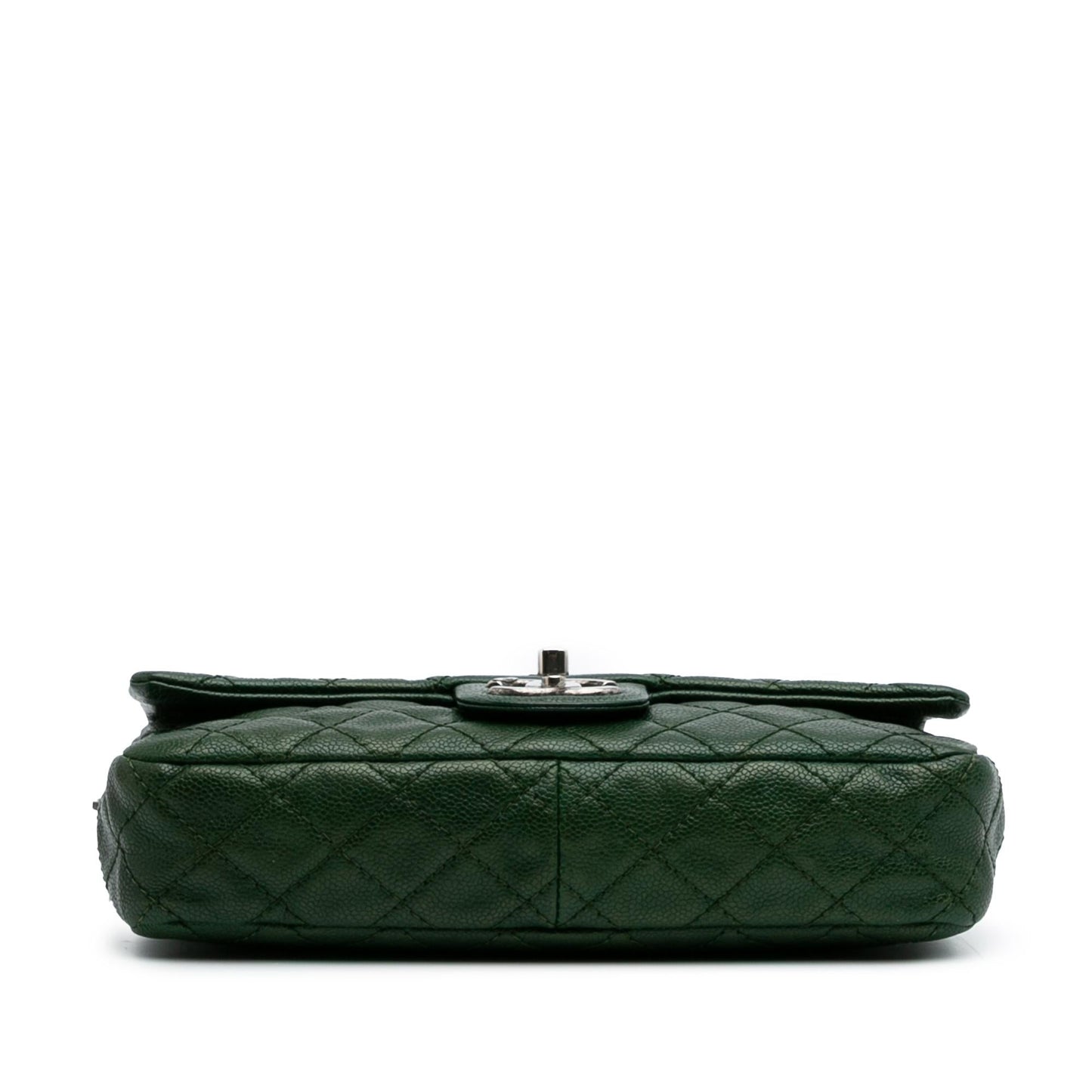 Chanel Quilted Iridescent Caviar Easy Flap Handbag Easy Flap
