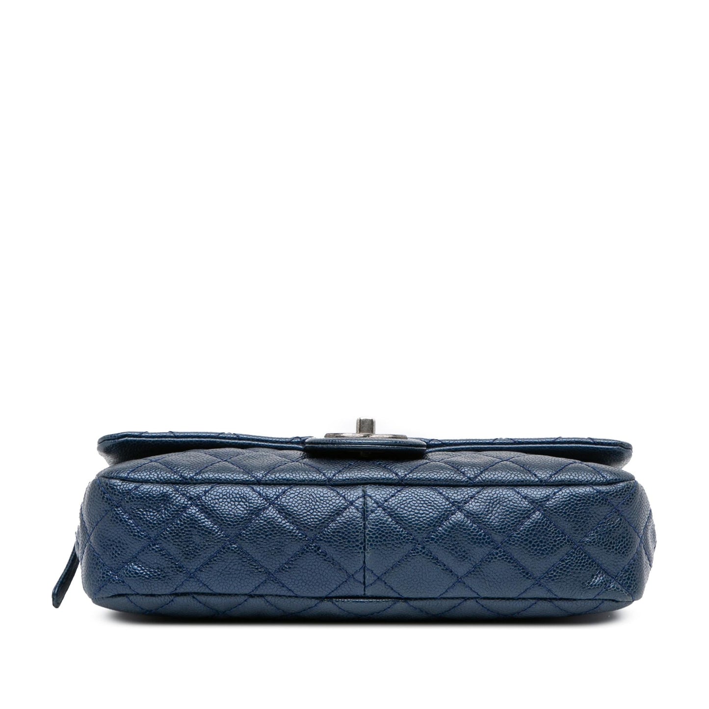 Chanel Quilted Iridescent Caviar Easy Flap Handbag Flap 1