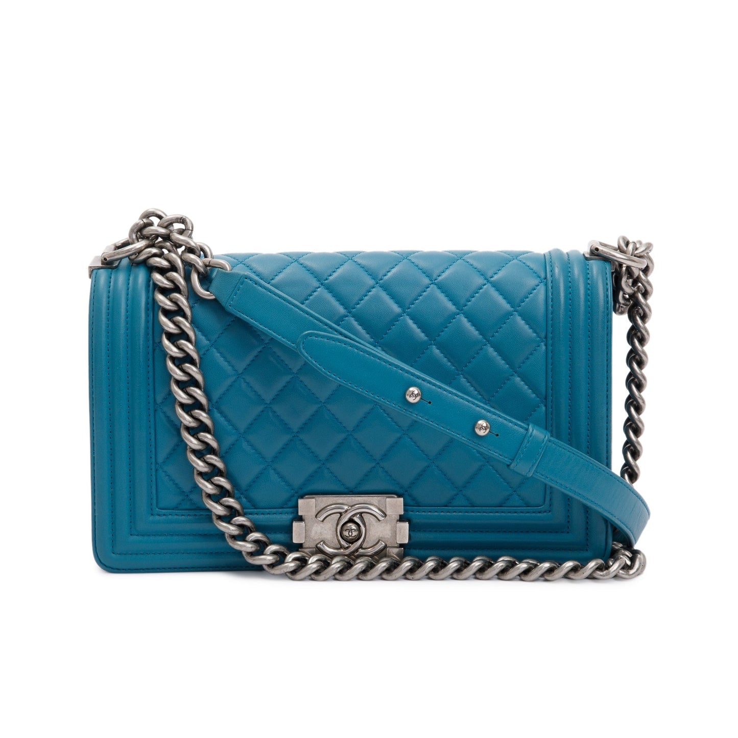 Chanel Quilted Boy Lambskin Travel Bag