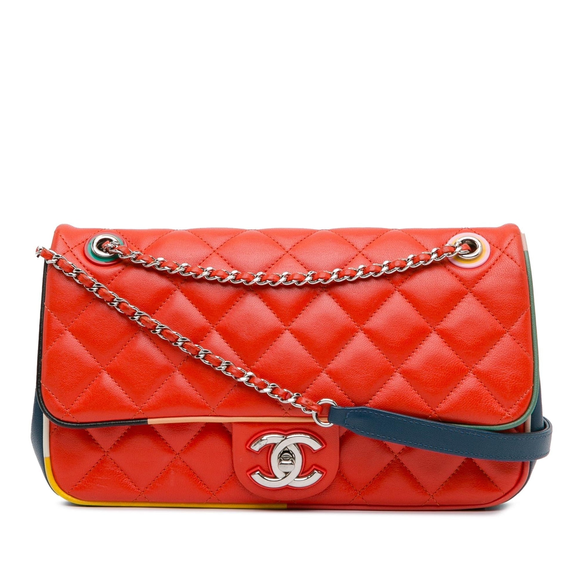 Chanel Quilted Lambskin Cuba Color Flap SHG-lYmqHQ Handbag