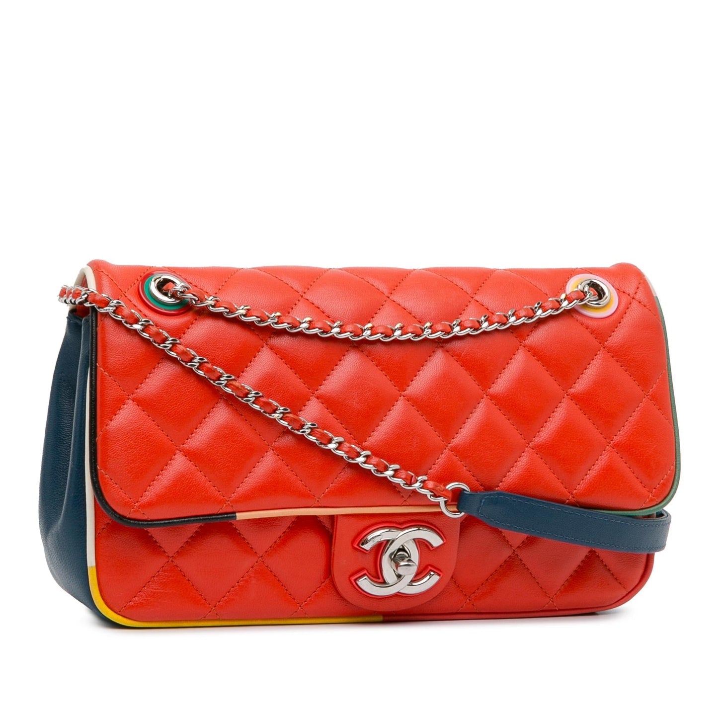 Chanel Quilted Lambskin Cuba Color Flap SHG-Knms3N Handbag