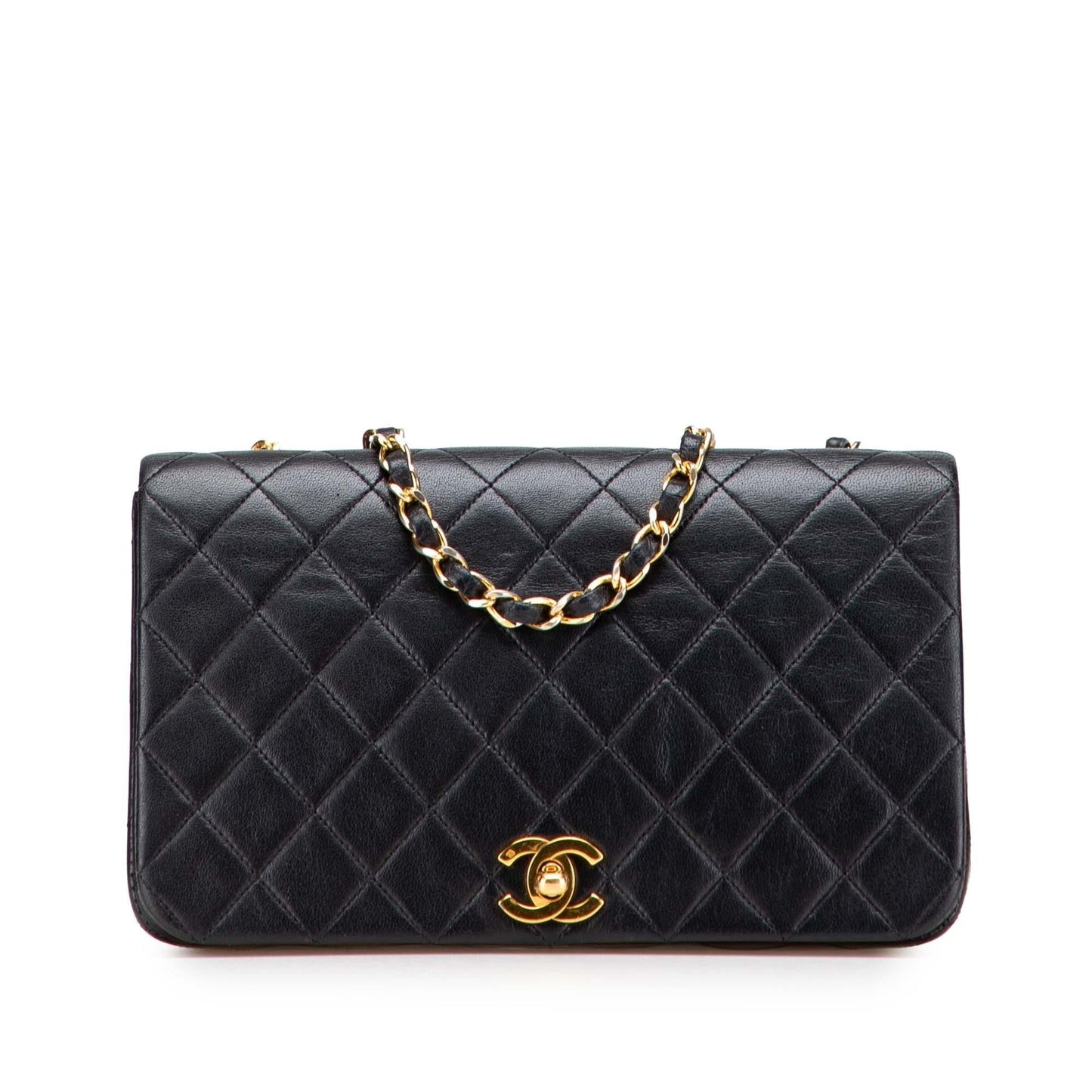 Chanel Quilted Lambskin Full Flap Handbag
