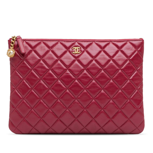 Chanel Quilted Lambskin O SHG-wDy0Mj Clutch Bag