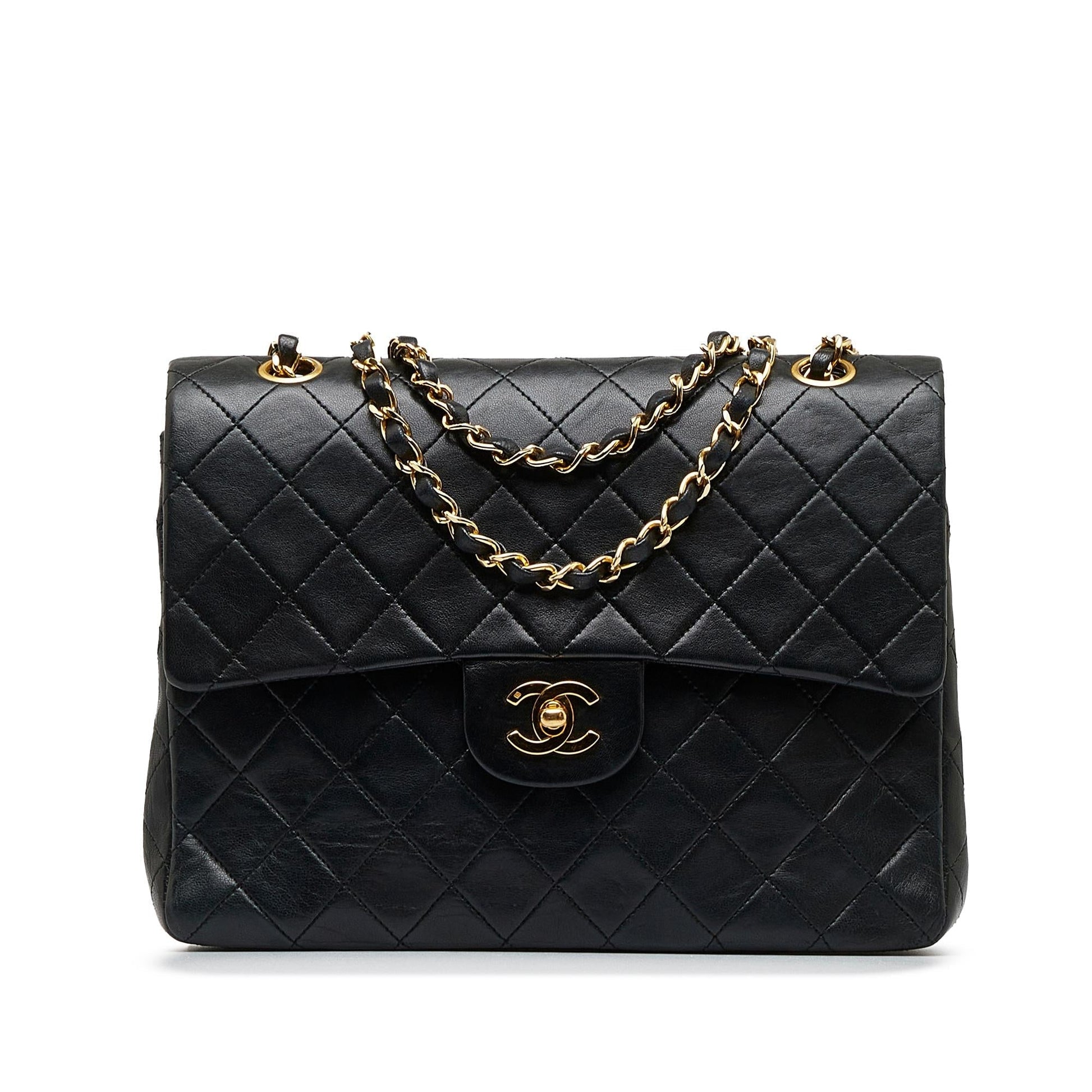 Chanel Tall Classic Lambskin Double Flap SHG-noIwy5 Handbag