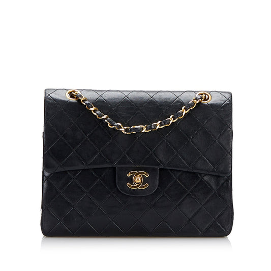 Chanel Tall Classic Lambskin Double Flap Handbag Denim Mini Jewelry
