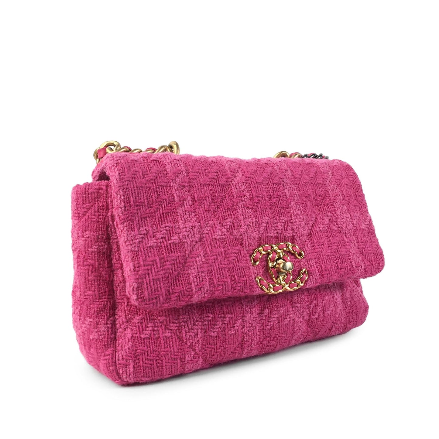 Chanel Tweed 19 Flap SHG-njtjMw Handbag