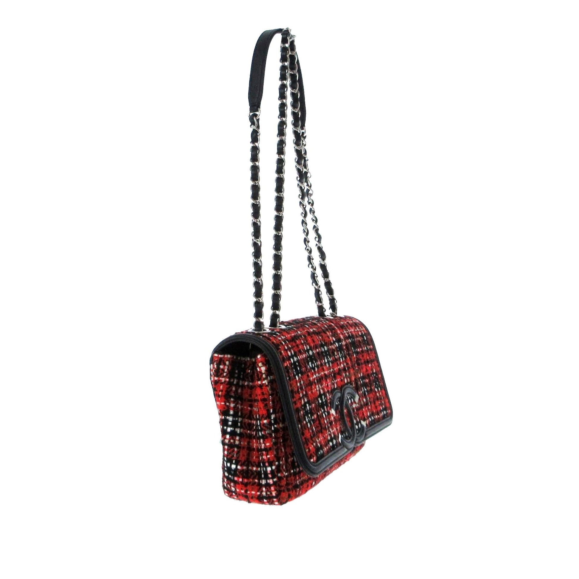 Chanel Tweed CC Filigree Flap SHG-1z9KZx Handbag
