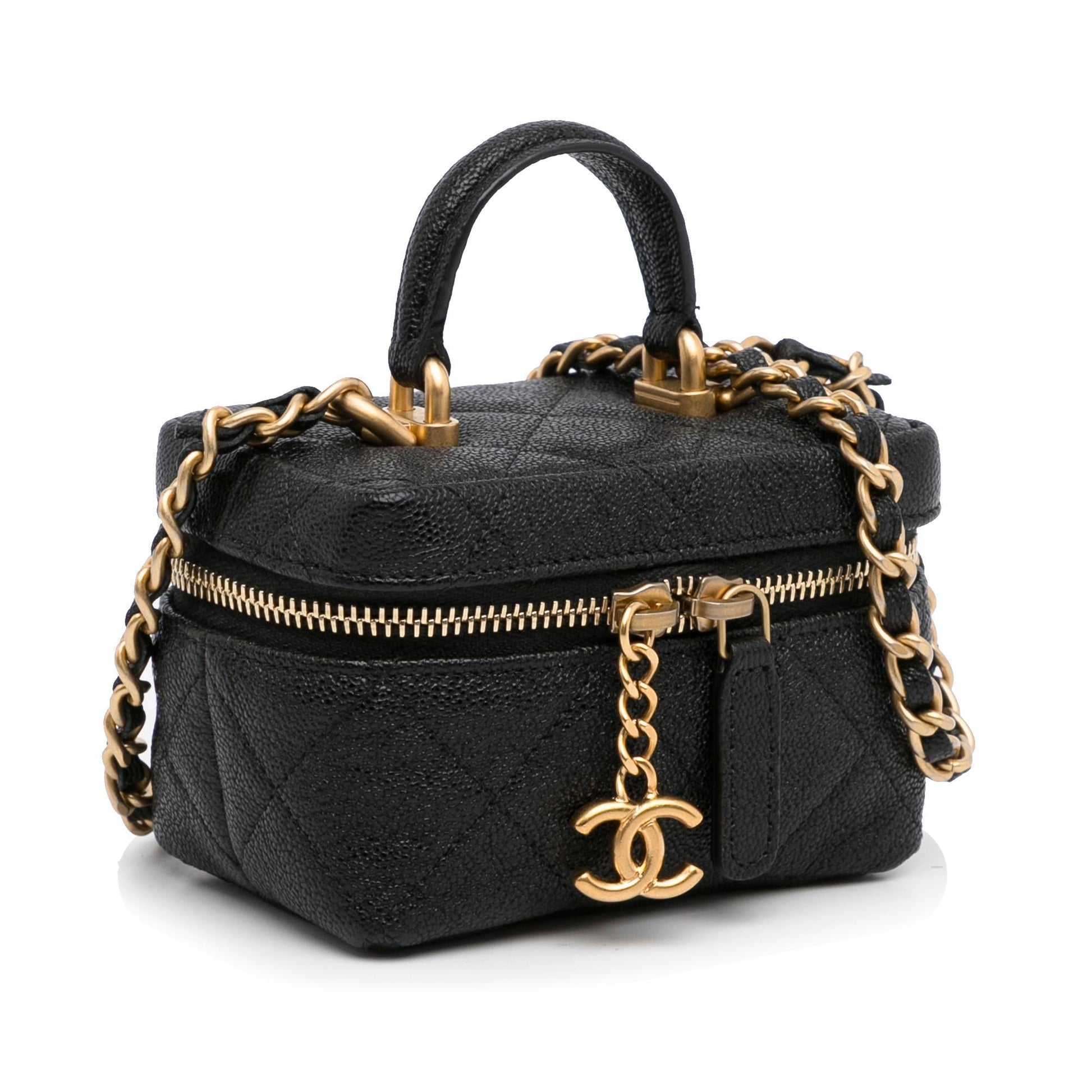 Chanel Micro Caviar Vanity SHG-Hn5TnB Handbag