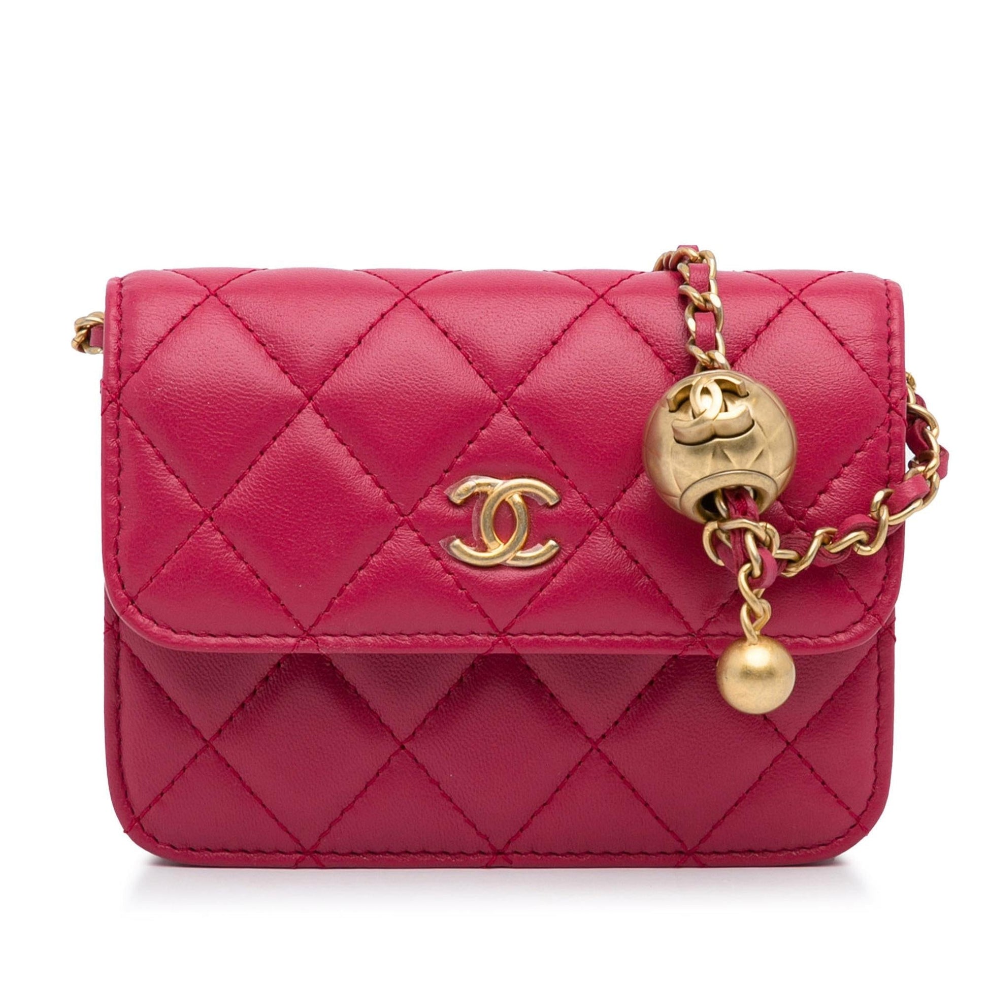 Chanel CC Matelasse Pearl Crush Lambskin Crossbody Bag Bag 1