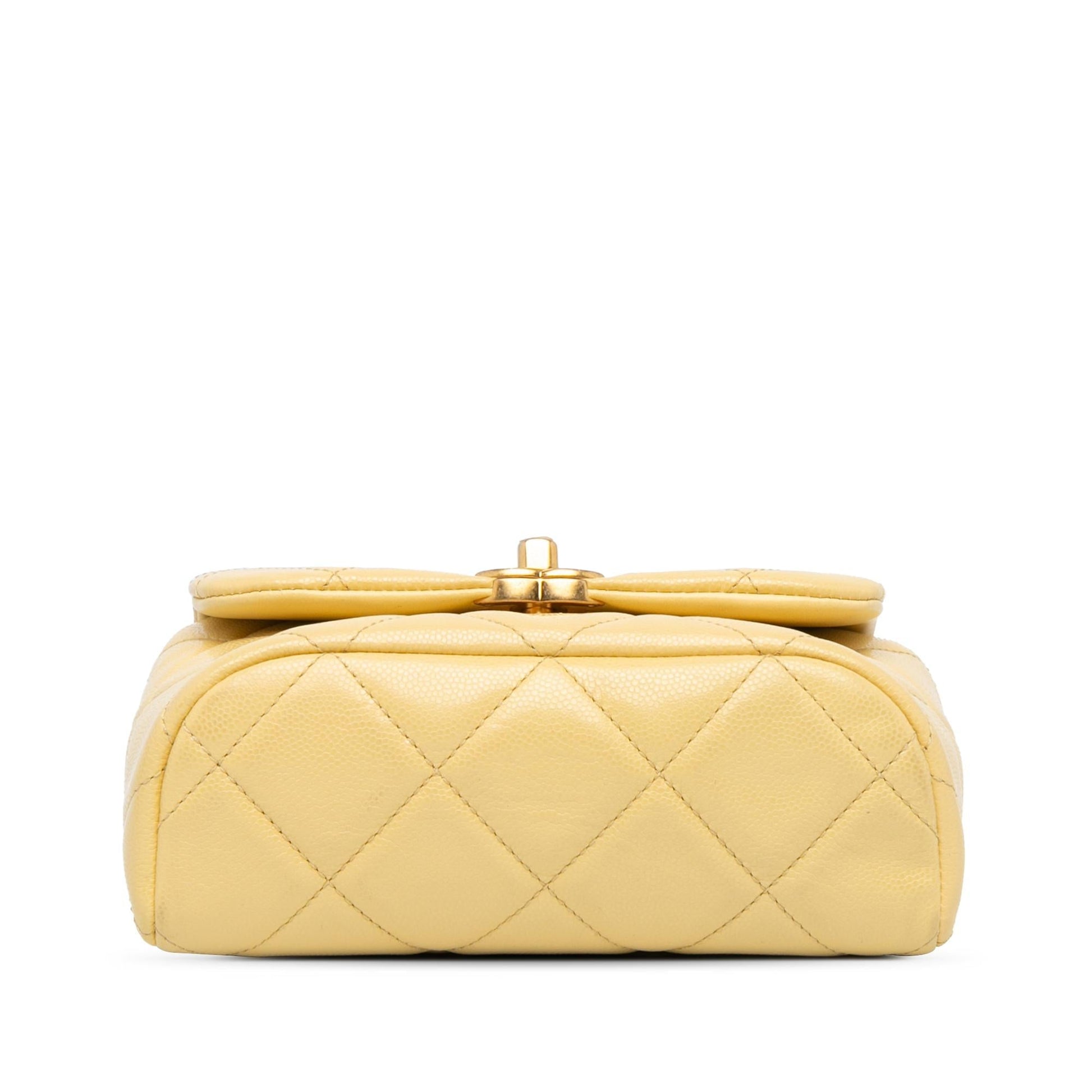 Chanel CC Quilted Caviar Flap SHG-ROmbk9 Mini Bag