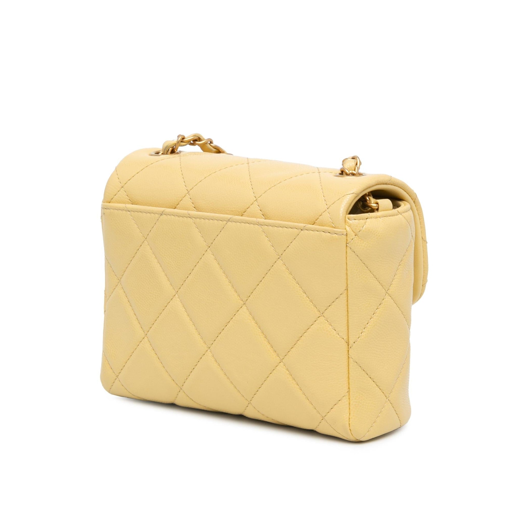 Chanel CC Quilted Caviar Flap SHG-ROmbk9 Mini Bag