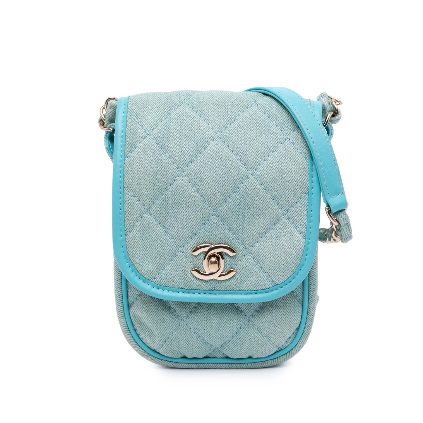 Chanel CC Quilted Denim Crossbody Bag Crossbody 1