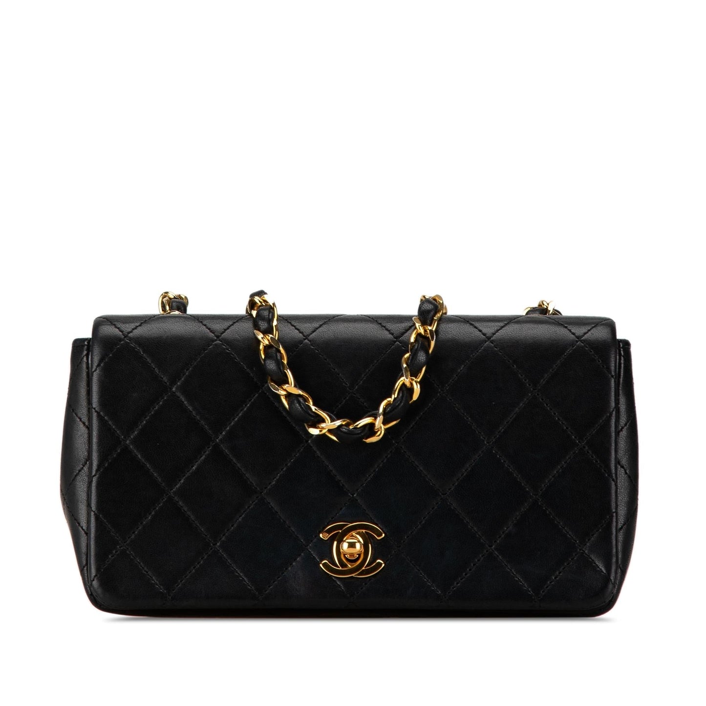 Chanel CC Quilted Lambskin Full Flap SHG-0wCtNp Mini Bag
