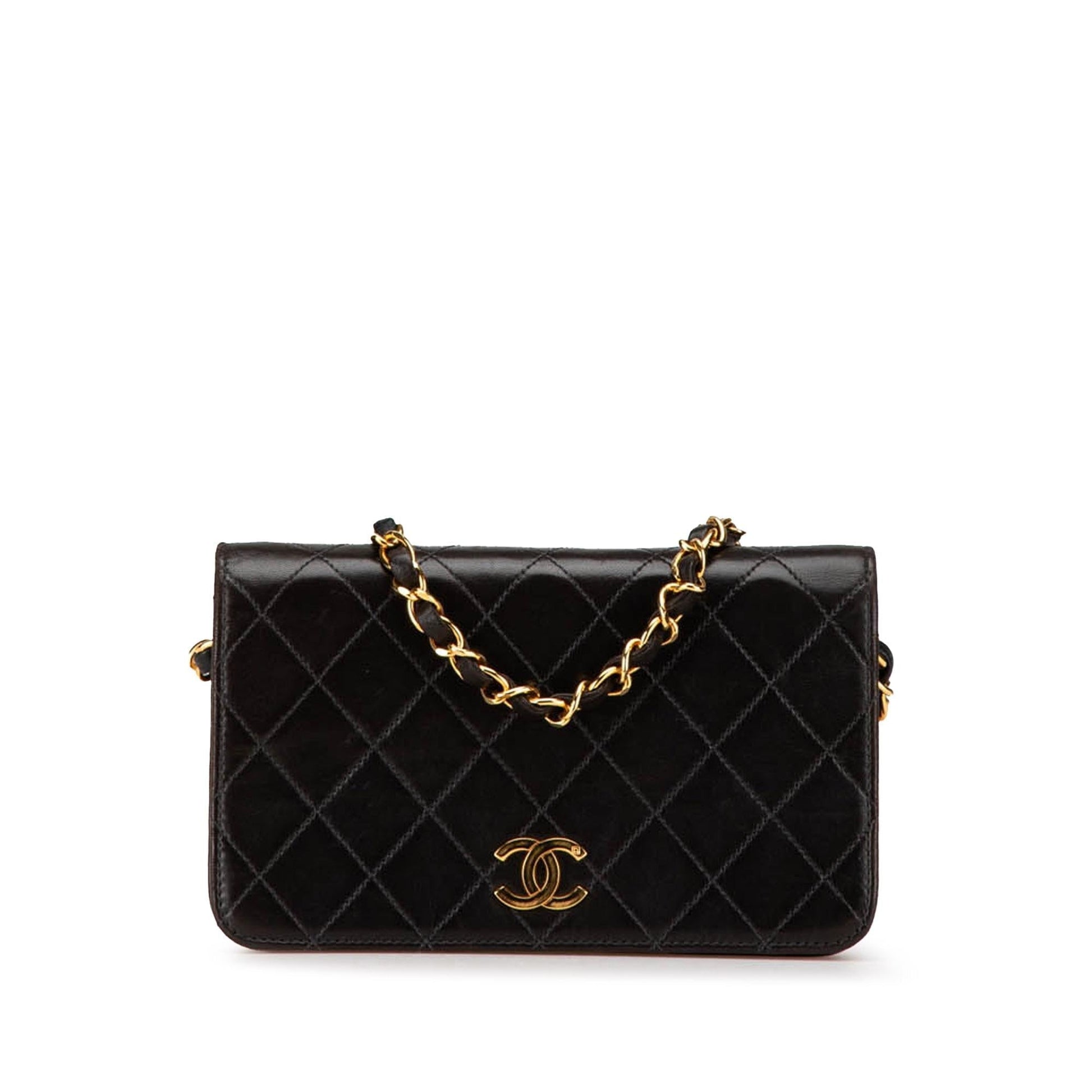 Chanel CC Quilted Lambskin Full Flap Mini Bag