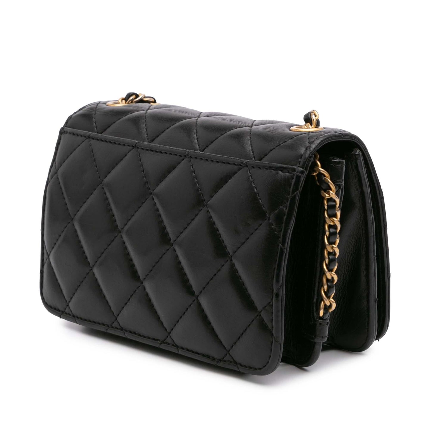 Chanel CC Quilted Lambskin Full Flap Mini Bag Flap 1