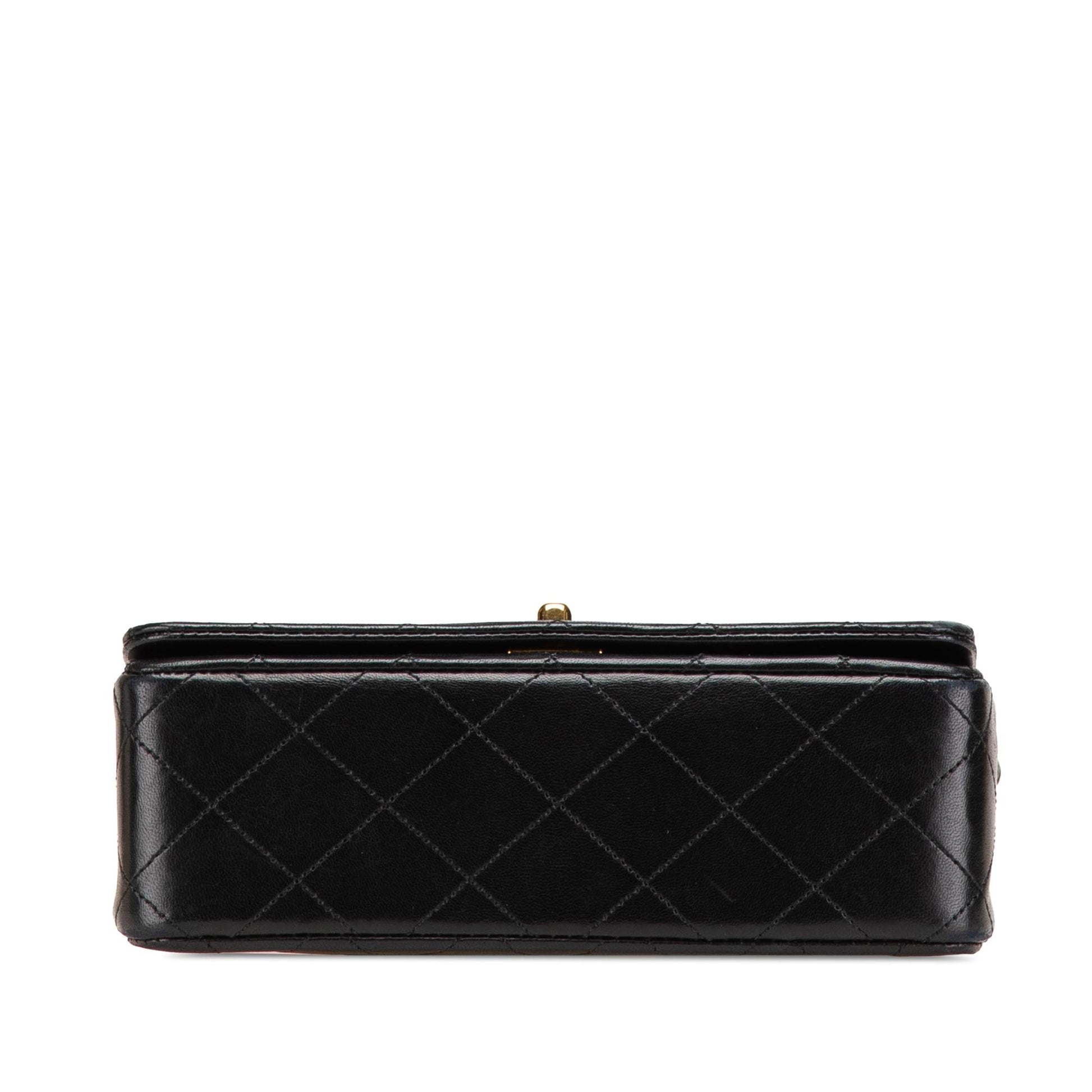 Chanel CC Quilted Lambskin Full Flap Mini Bag Flap 3
