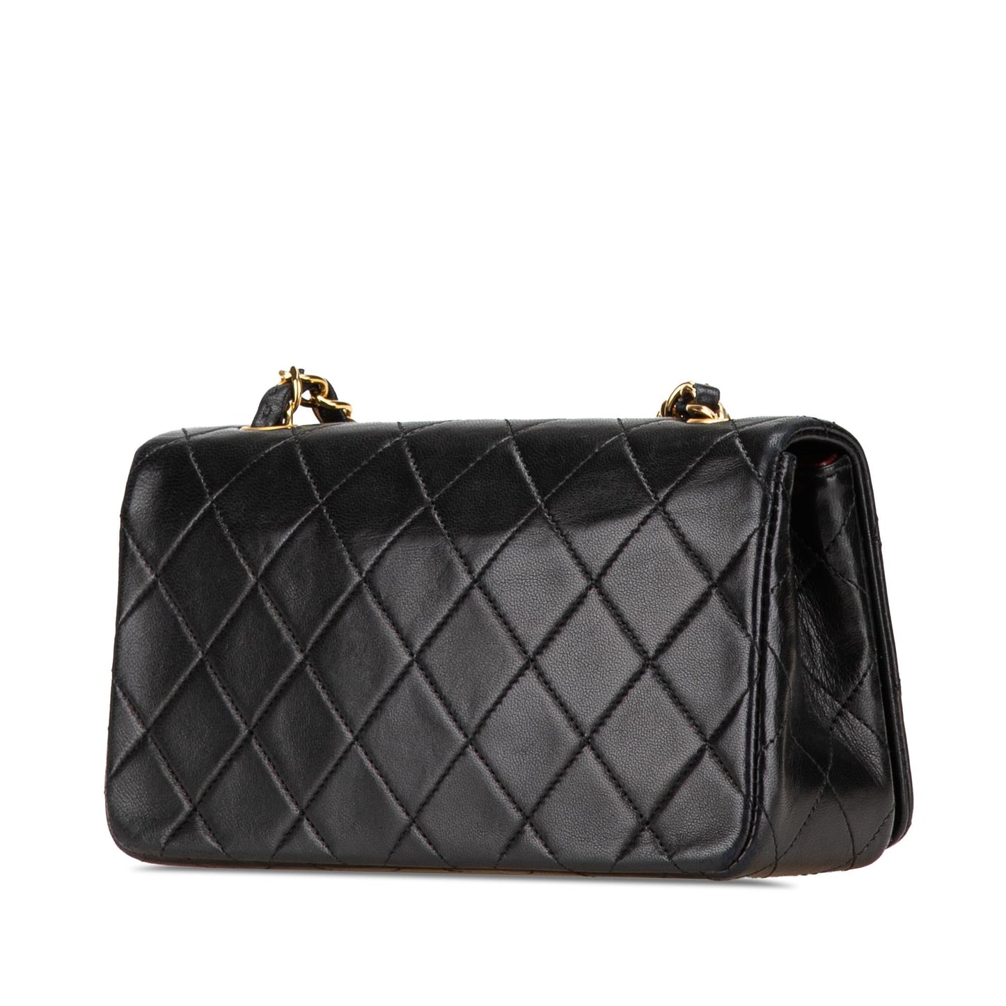Chanel CC Quilted Lambskin Full Flap Mini Bag Flap 3