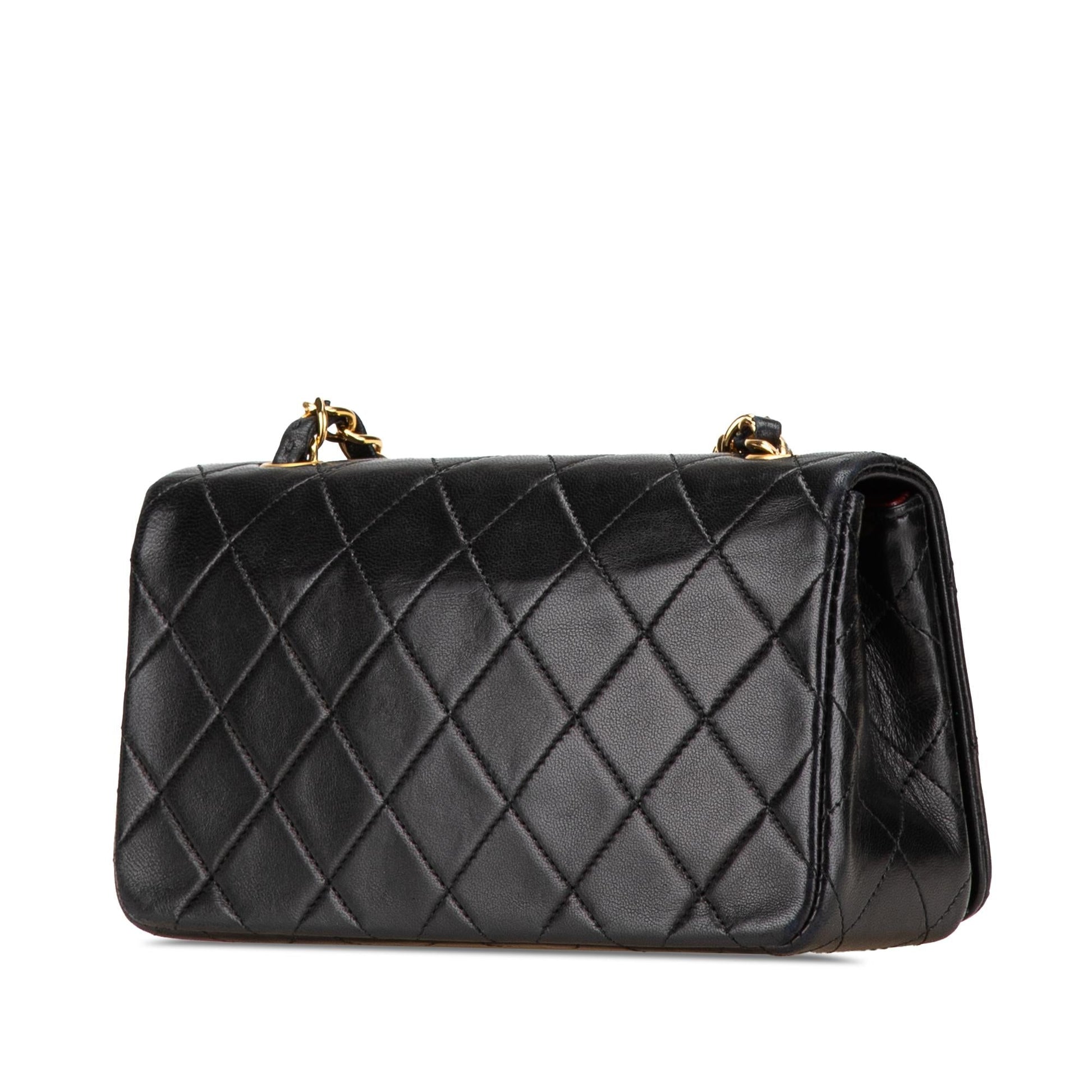 Chanel CC Quilted Lambskin Full Flap Mini Bag Flap 3