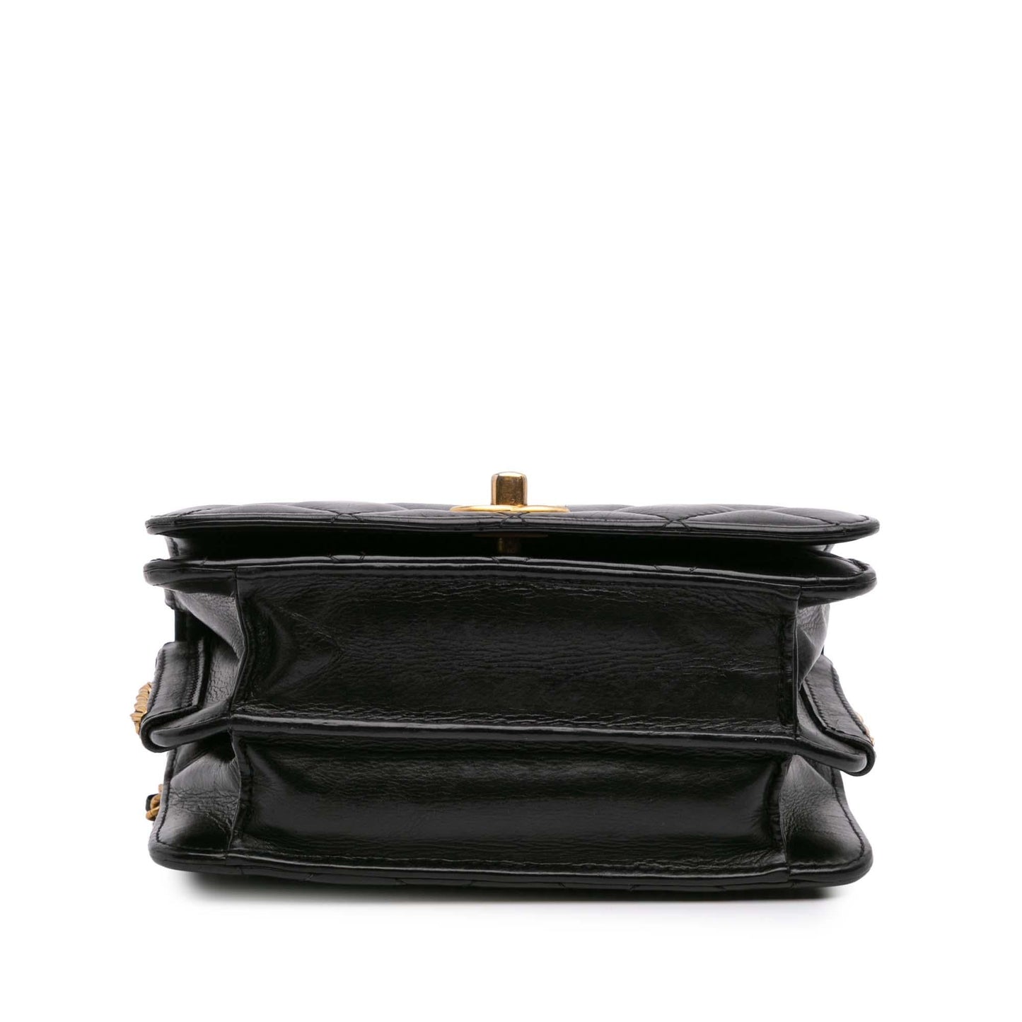 Chanel CC Quilted Lambskin Full Flap Mini Bag Flap 4
