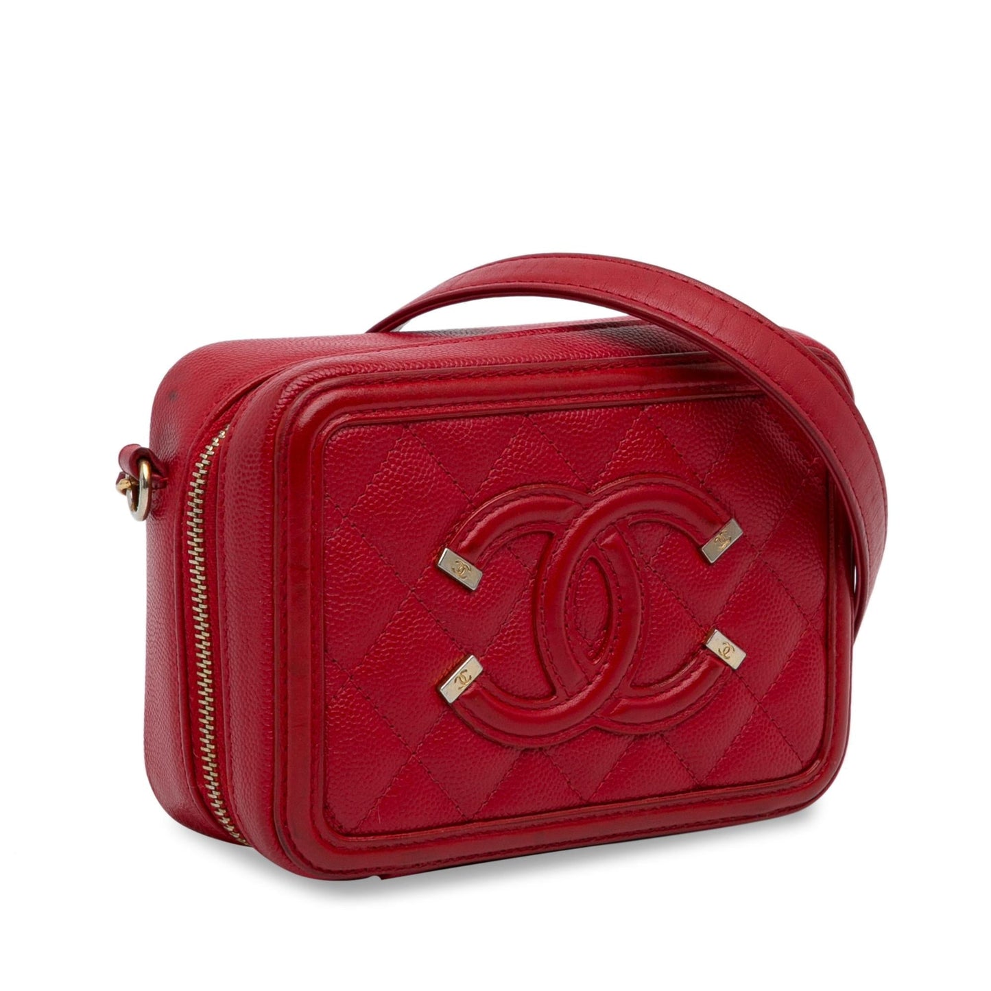Chanel Caviar CC Filigree Vanity Mini Bag