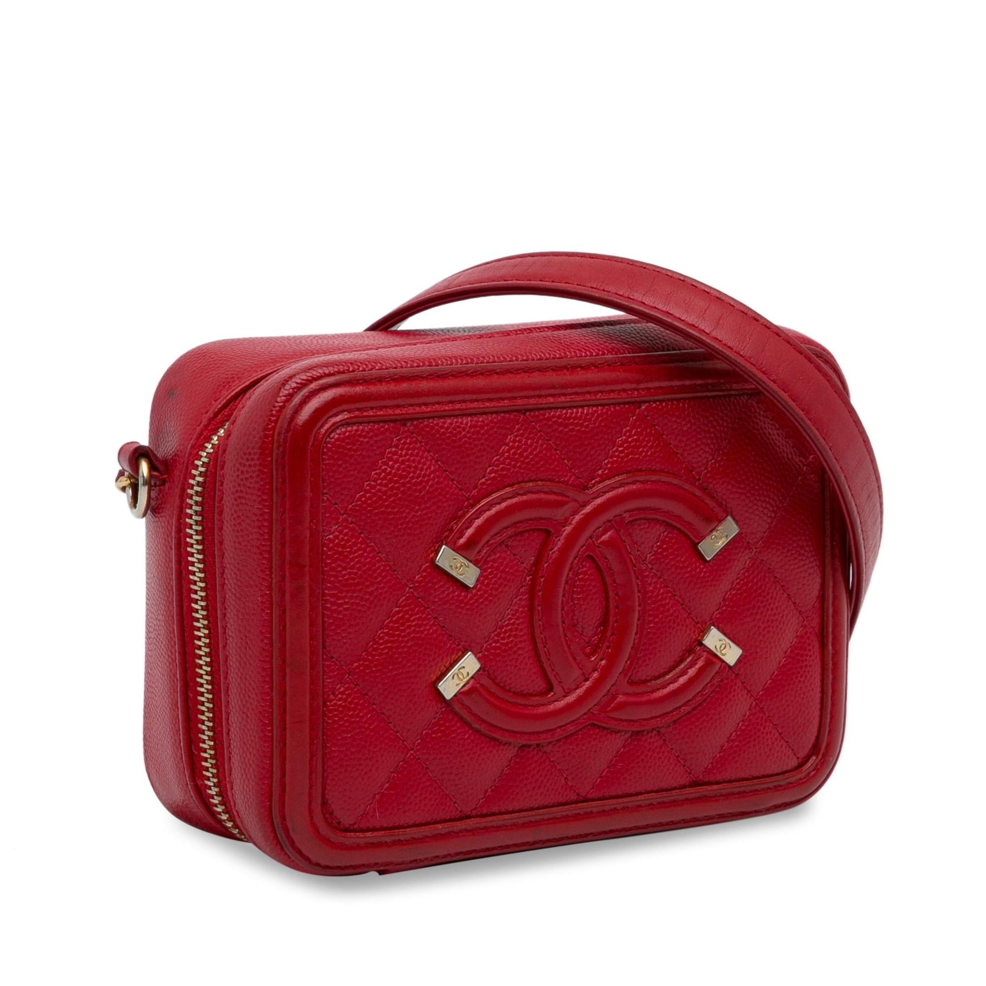 Chanel Caviar CC Filigree Vanity Mini Bag