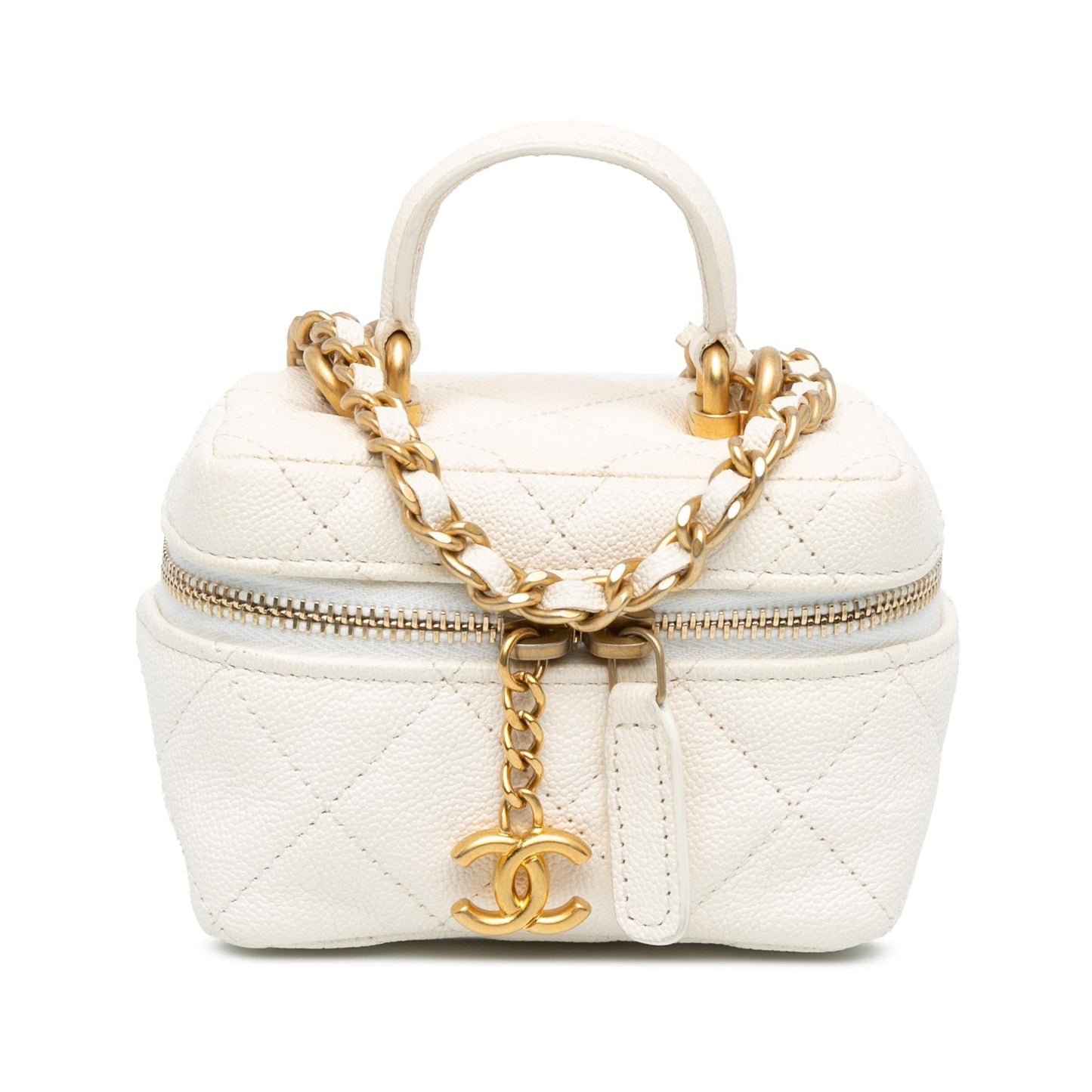 Chanel Caviar Zip Around Vanity SHG-n4JYhS Mini Bag