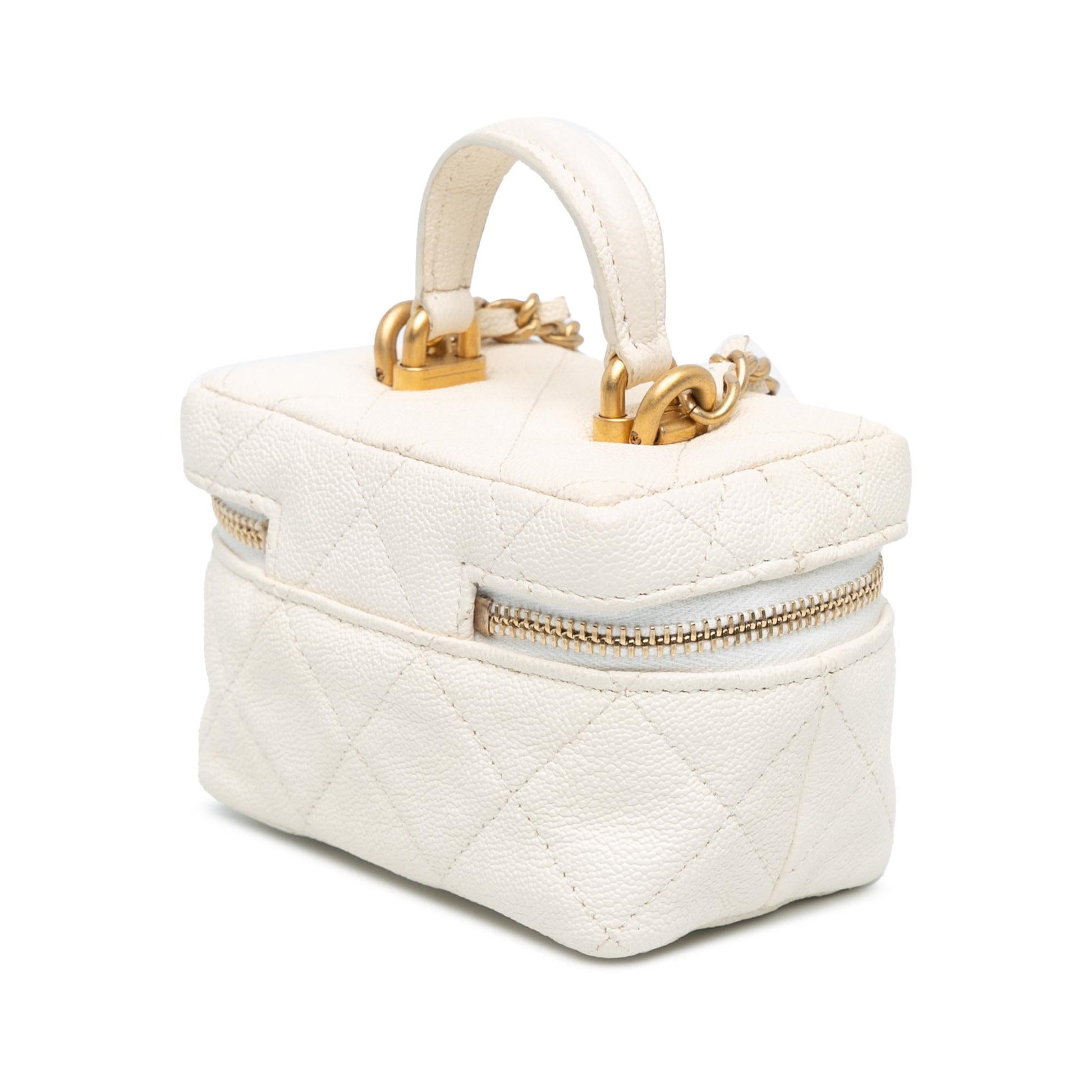 Chanel Caviar Zip Around Vanity SHG-n4JYhS Mini Bag