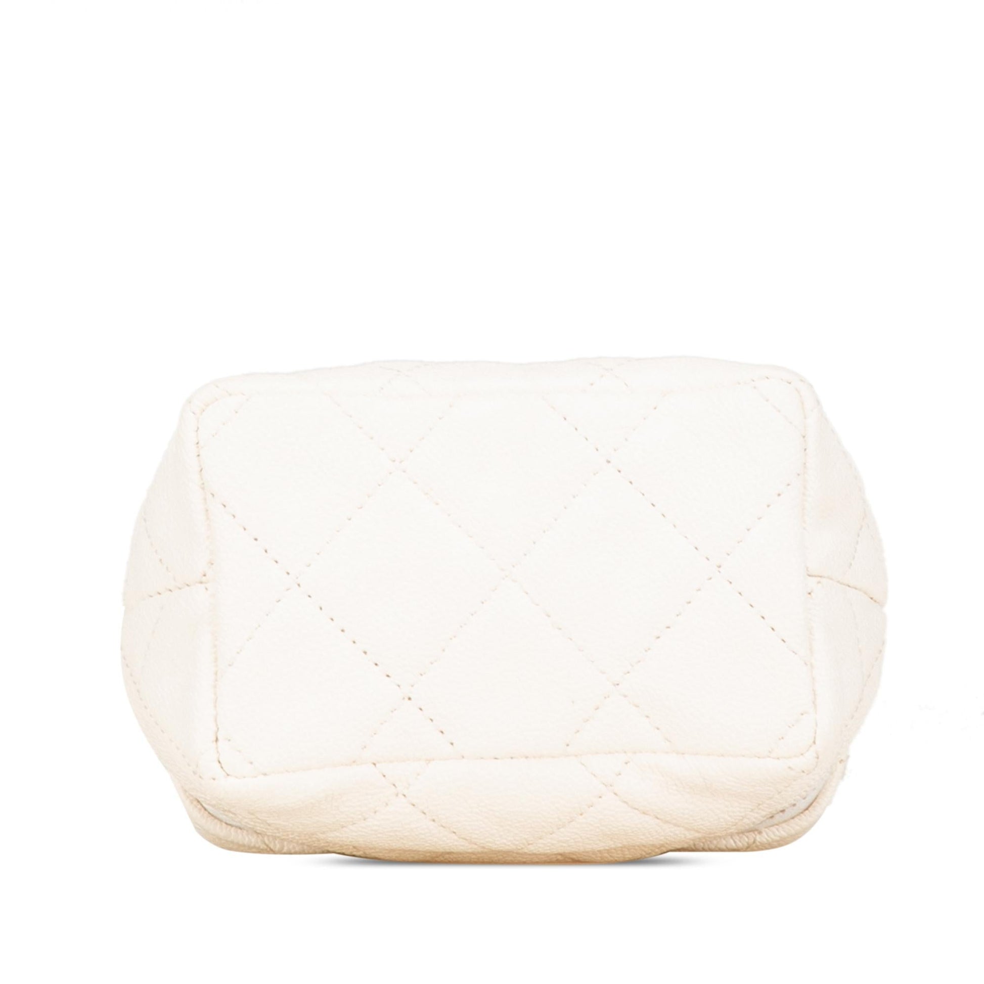 Chanel Caviar Zip Around Vanity Mini Bag