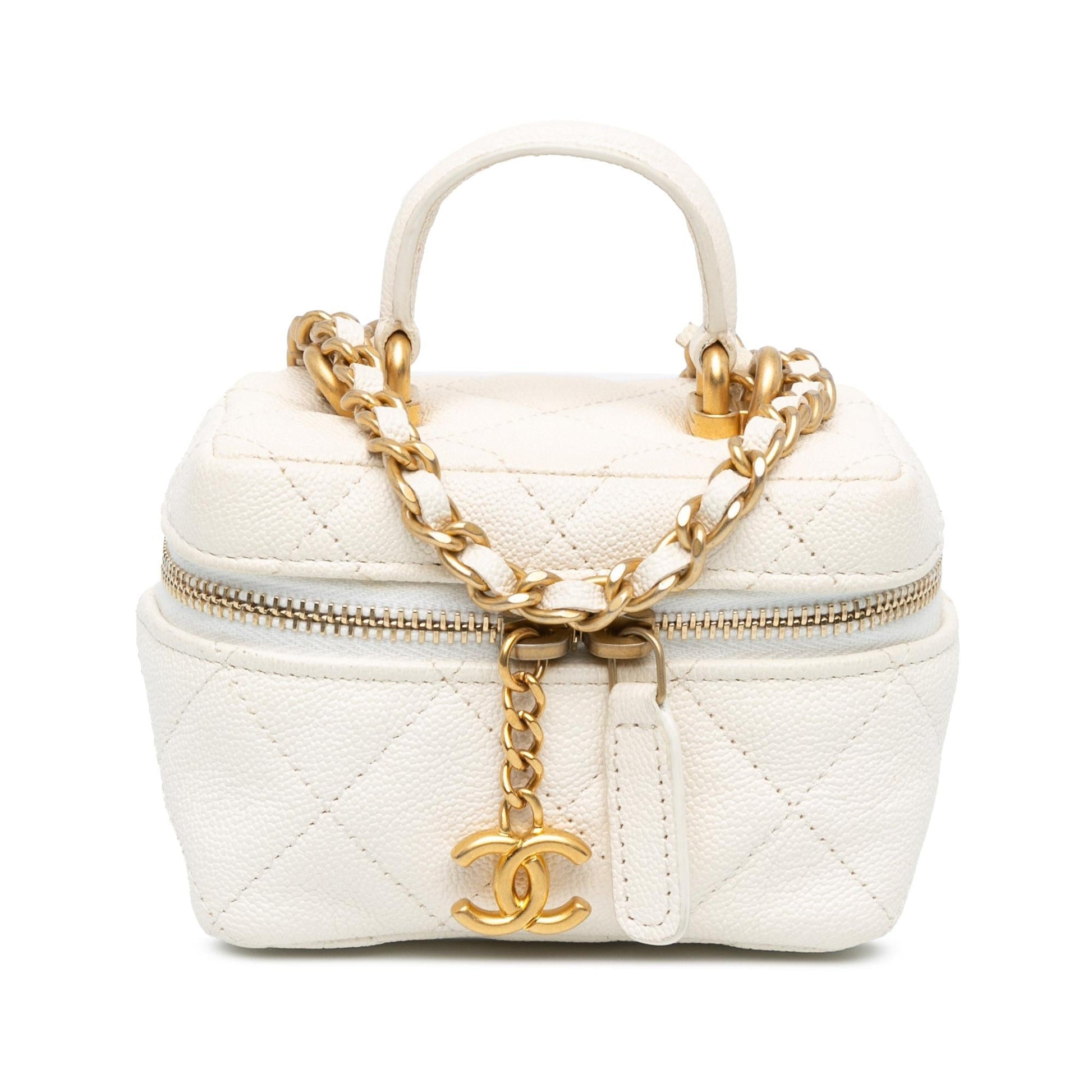 Chanel Caviar Zip Around Vanity SHG-D8x2OZ Mini Bag