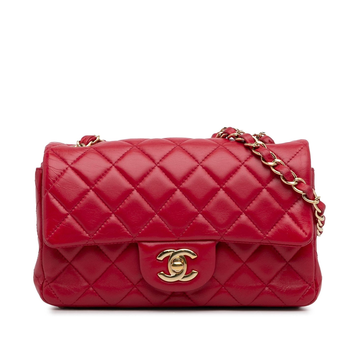 Chanel Classic Lambskin Rectangular Single Flap SHG-6kkXVi Mini Bag