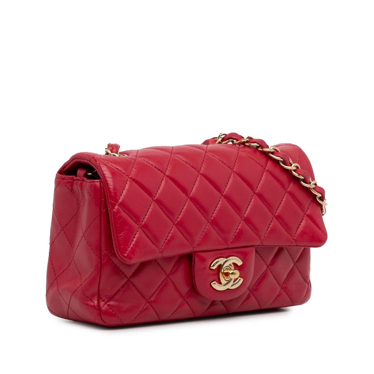 Chanel Classic Lambskin Rectangular Single Flap SHG-6kkXVi Mini Bag