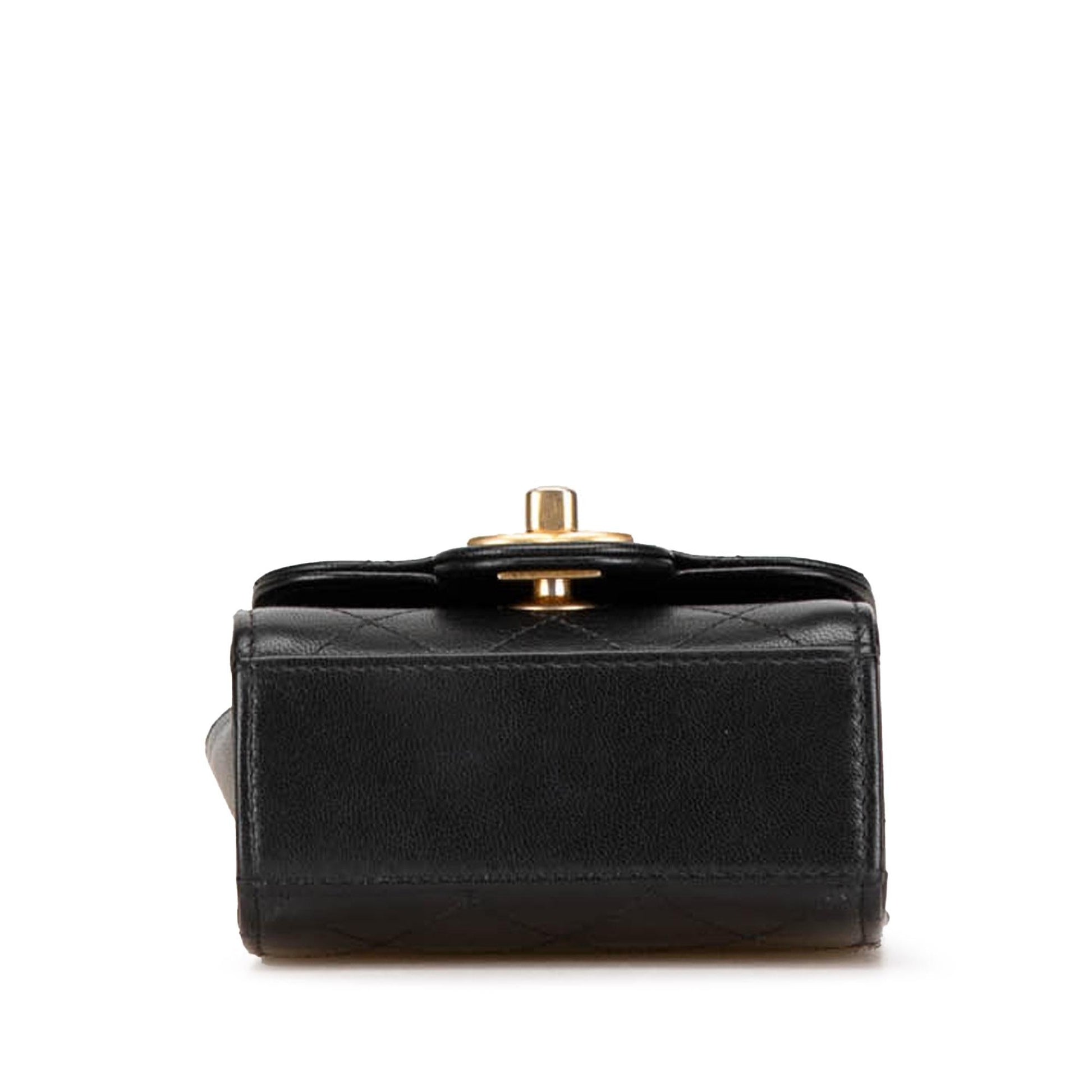 Chanel Goatskin Chic Pearls On Clutch Bag