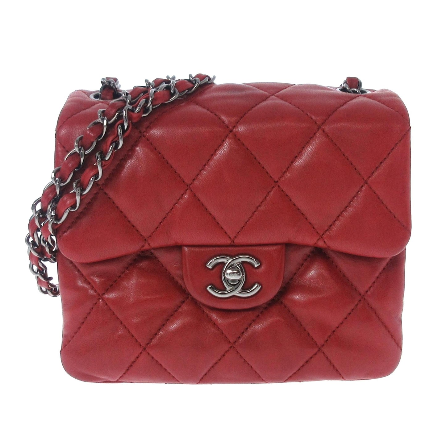 Chanel Lambskin 3 Flap SHG-5PtZnC Mini Bag