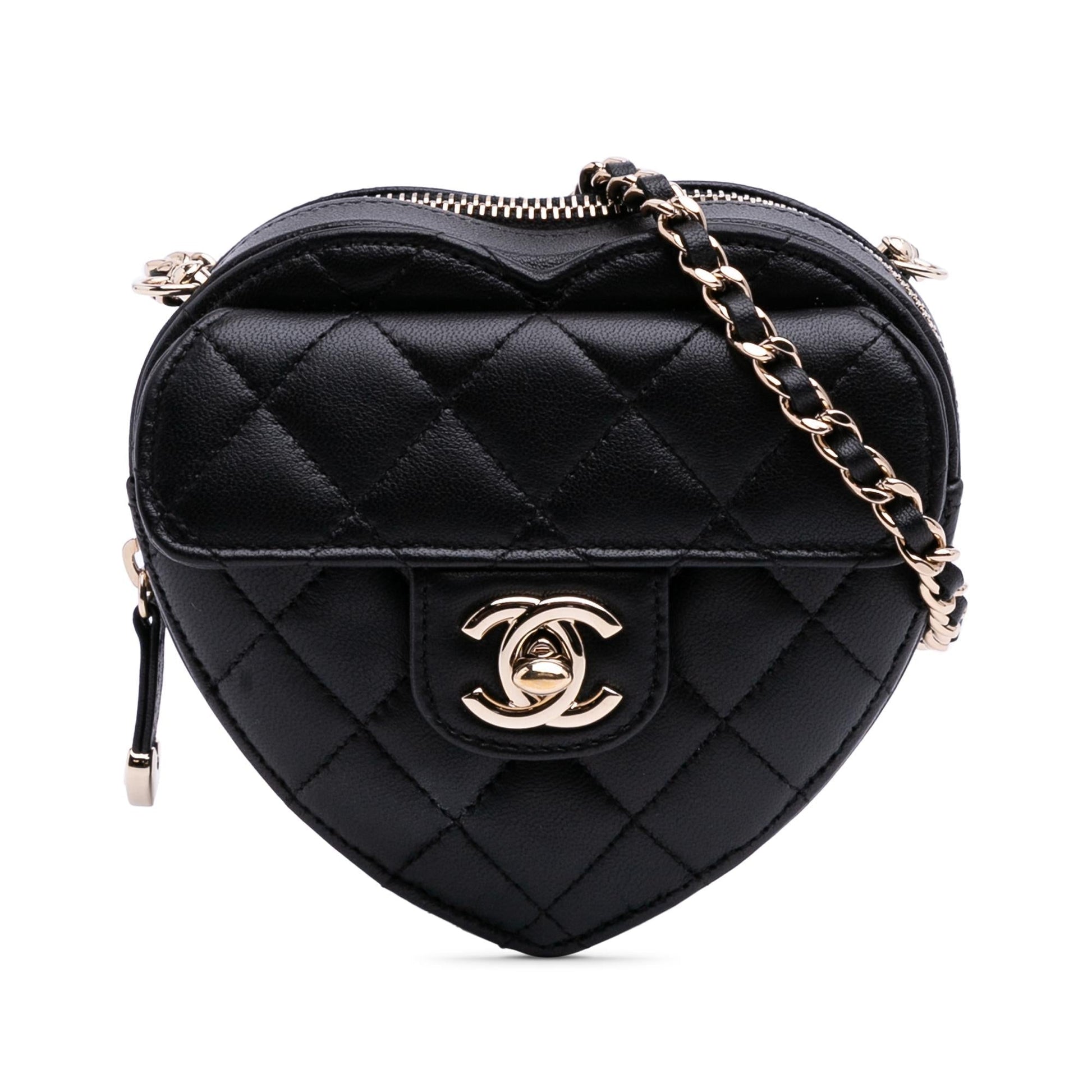 Chanel Lambskin CC Love Heart Crossbody Bag Crossbody 4