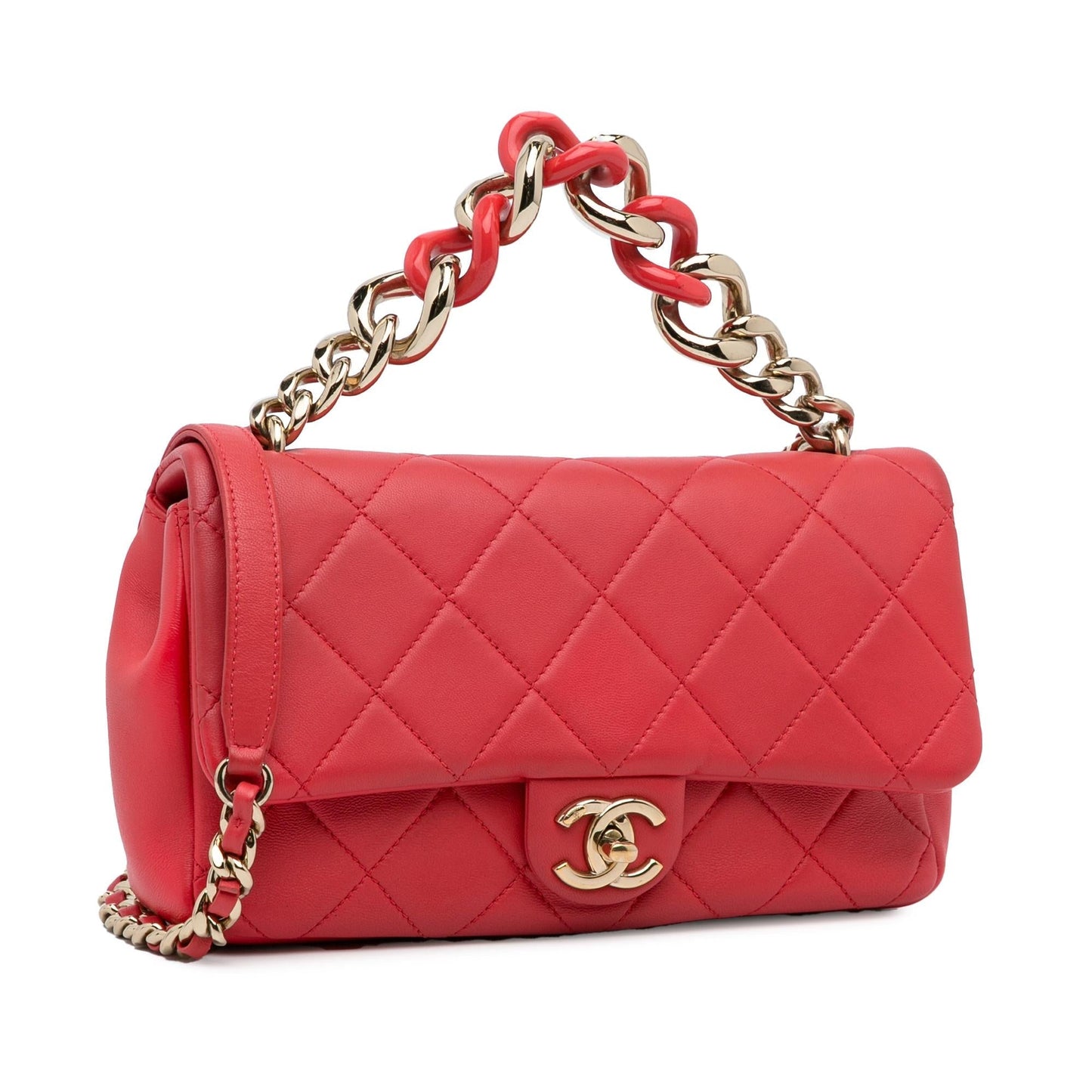 Chanel Lambskin Elegant Single Flap SHG-RMZYZO Mini Bag
