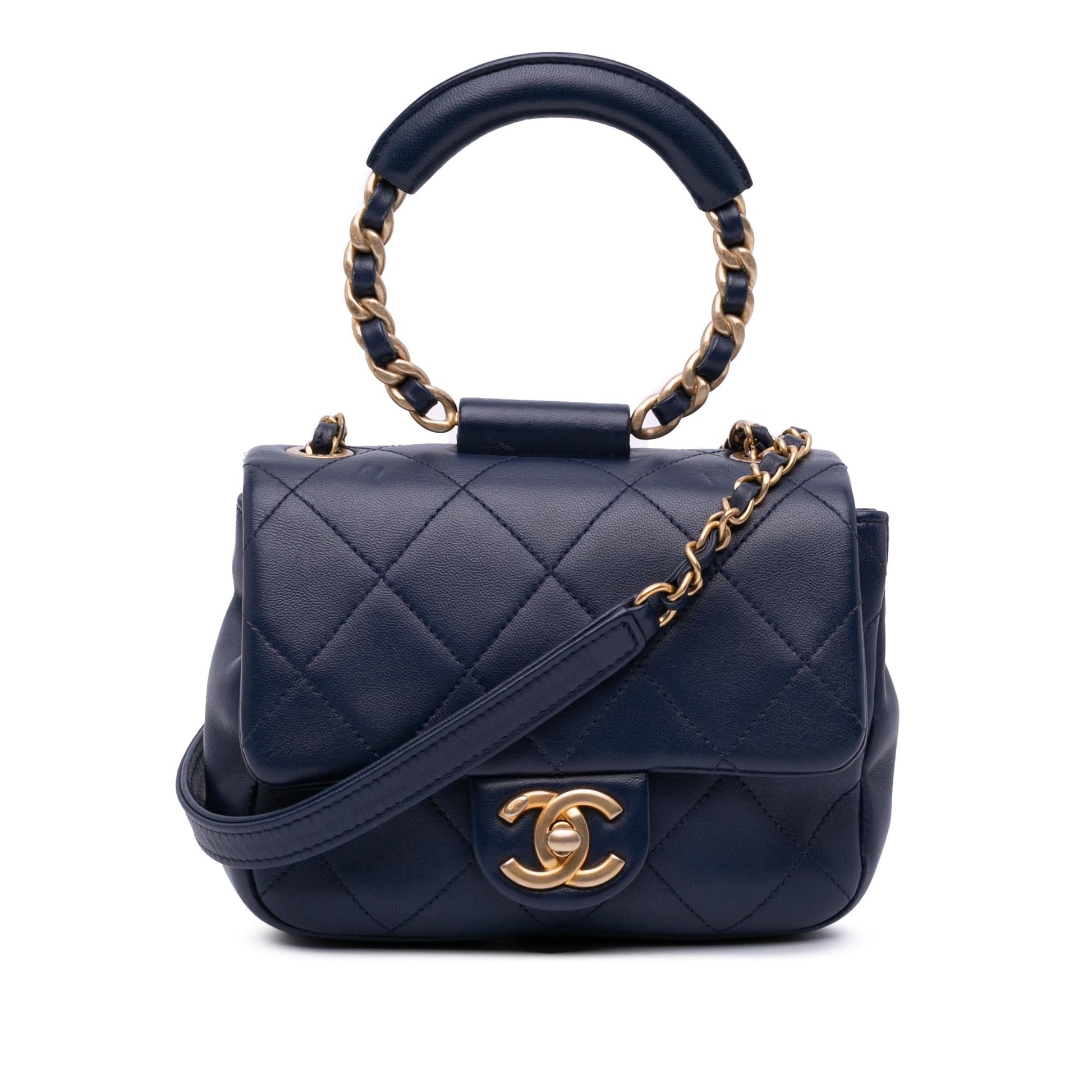 Chanel Lambskin Loop Flap Mini Bag