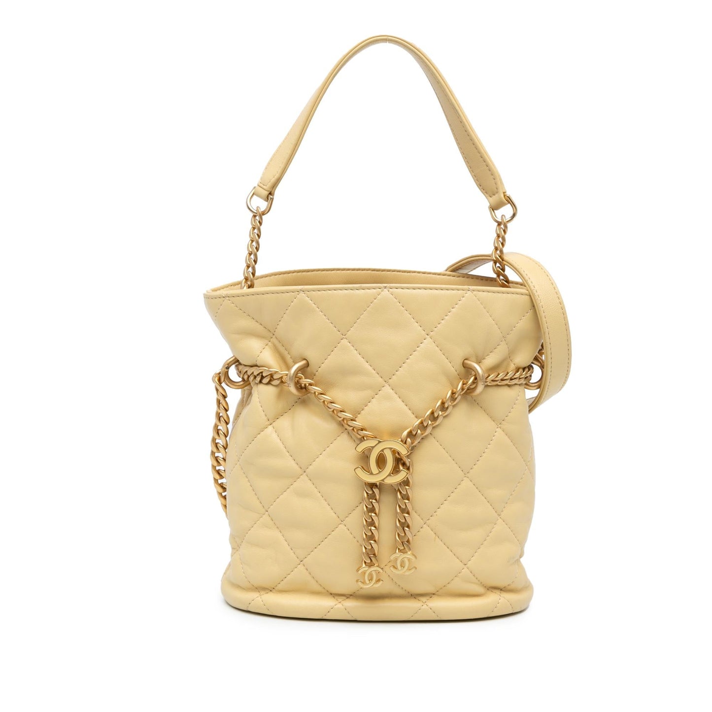 Chanel Lambskin Pending CC Bucket Bag