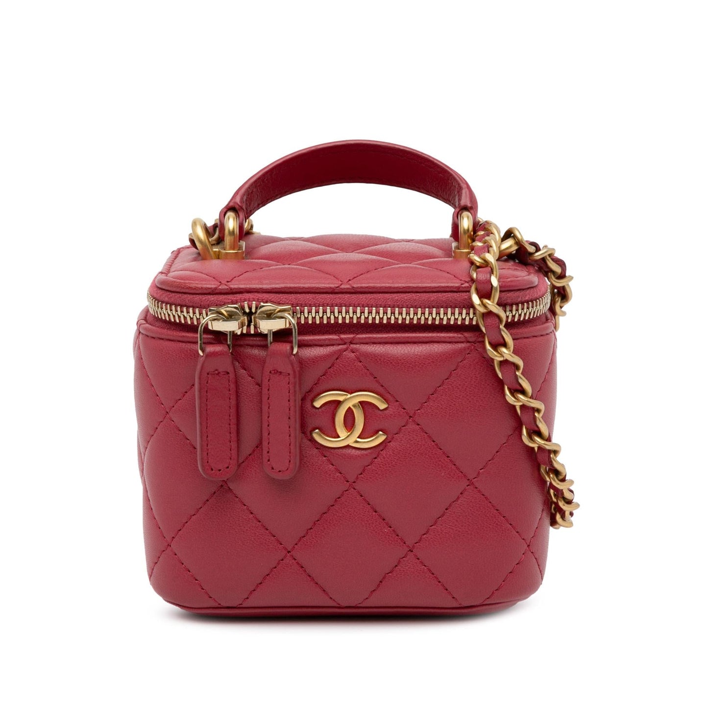 Chanel Lambskin Top Handle Vanity SHG-aE49jN Mini Bag