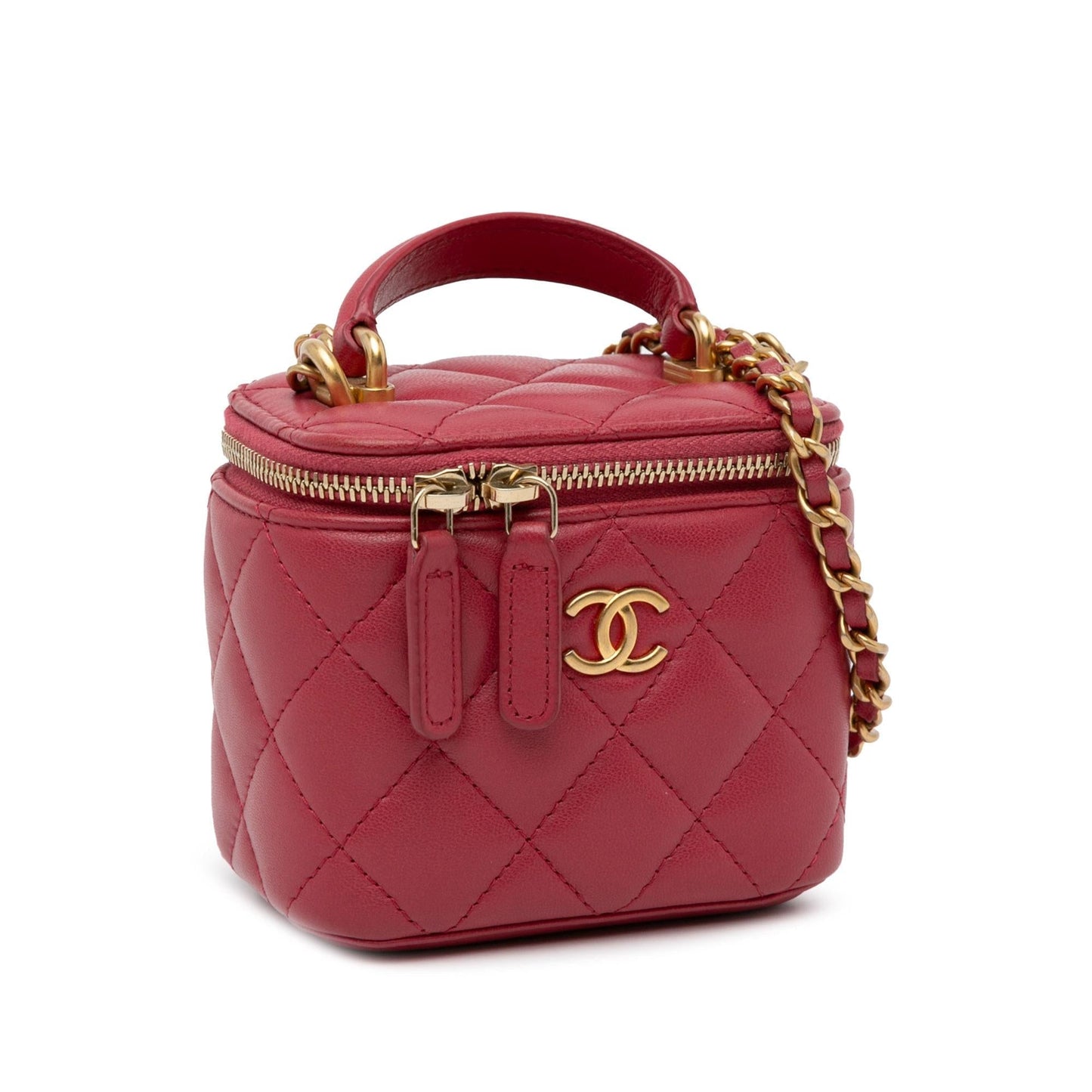 Chanel Lambskin Top Handle Vanity SHG-aE49jN Mini Bag
