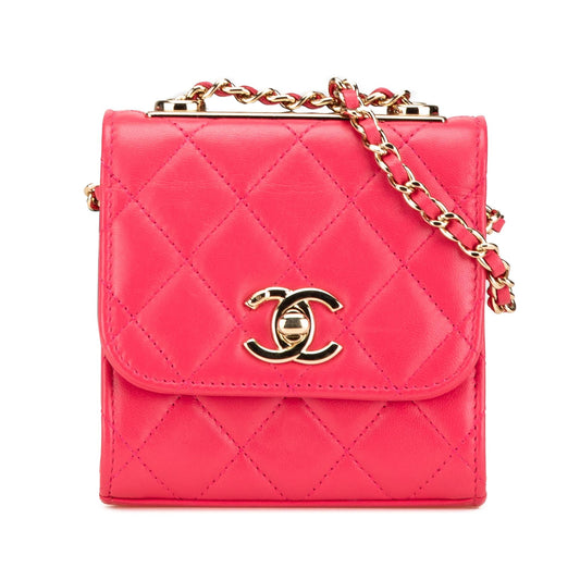 Chanel Lambskin Trendy CC Clutch Bag