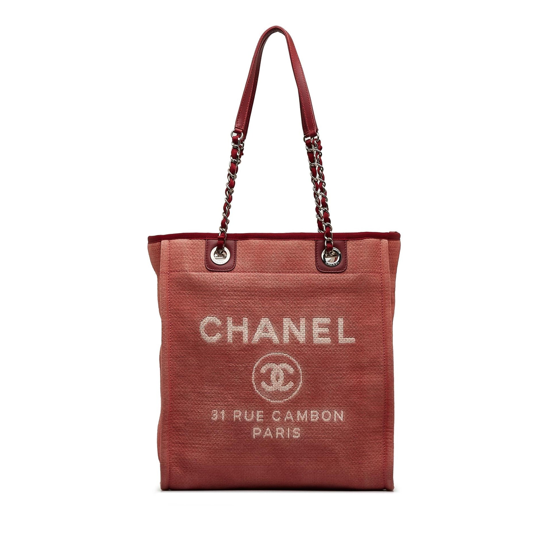 Chanel Mixed Fibers Deauville Tote Bag Tote 1