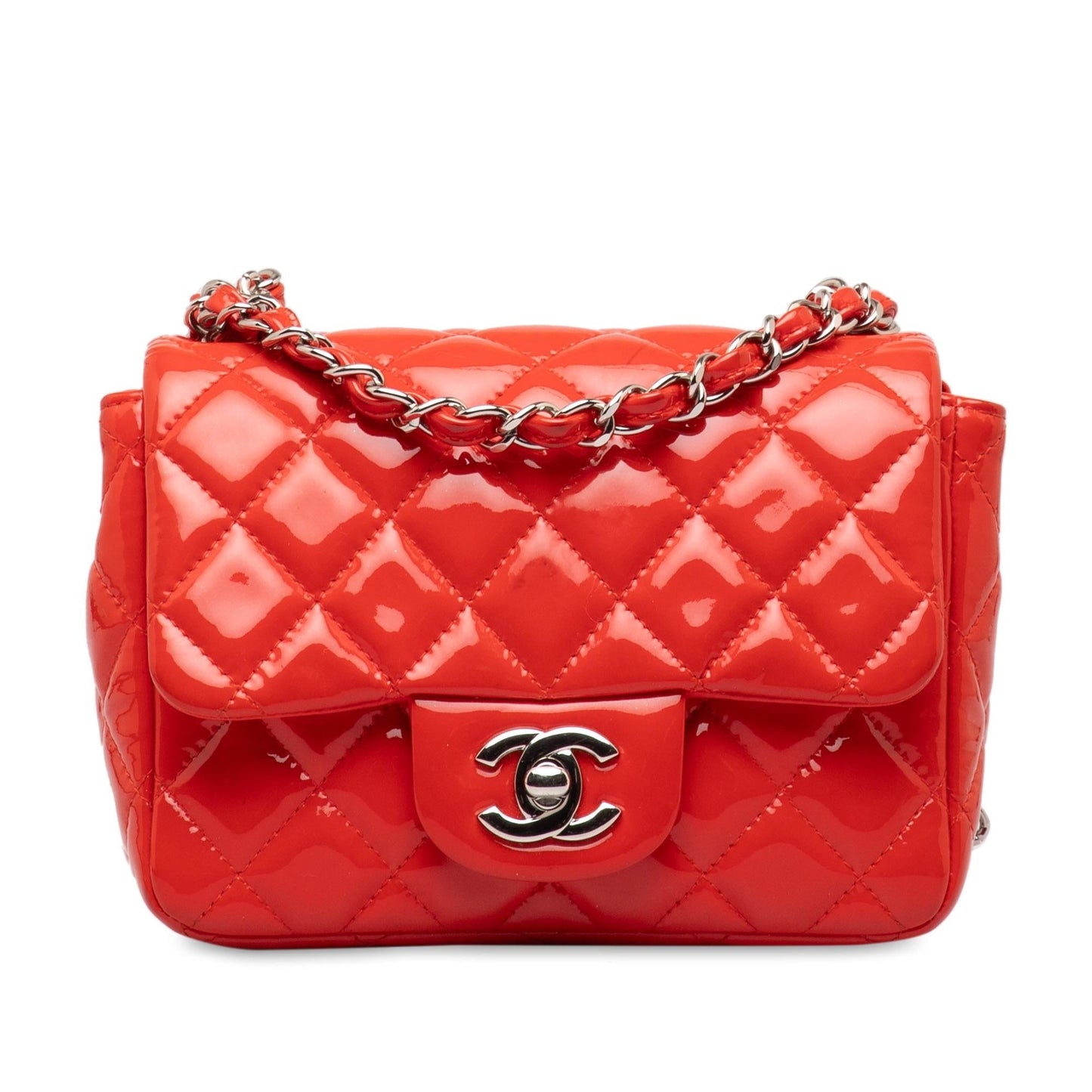 Chanel Patent Classic Square Single Flap SHG-zt3HF7 Mini Bag