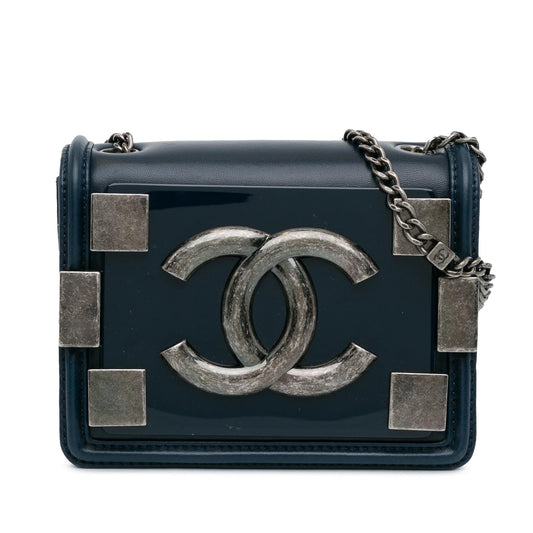Chanel Plexiglass and Boy Brick Flap (SHG-I Hc5) Leather Denim Jewelry