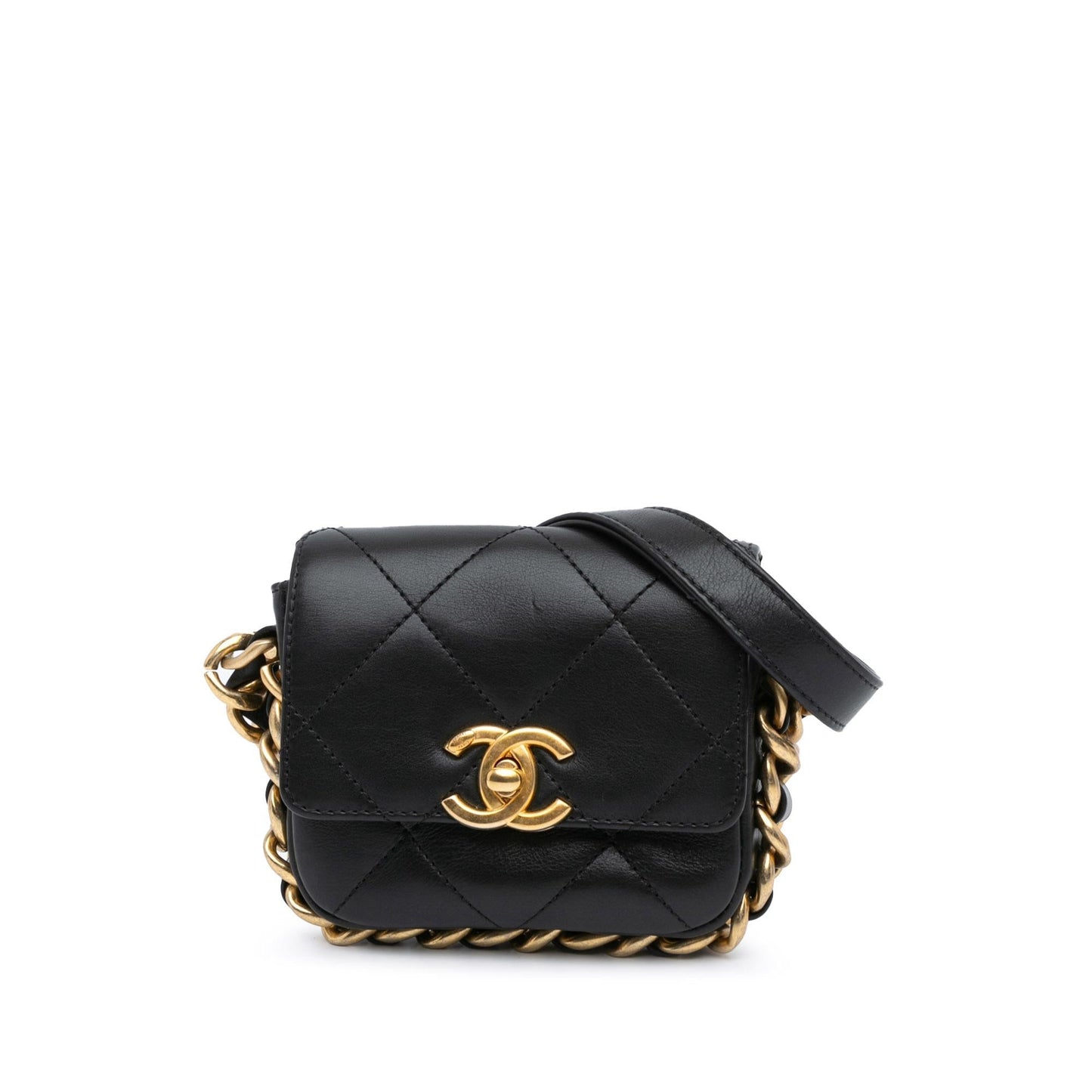Chanel Quilted Calfskin Framing Flap Mini Bag Shg Igp1Oa