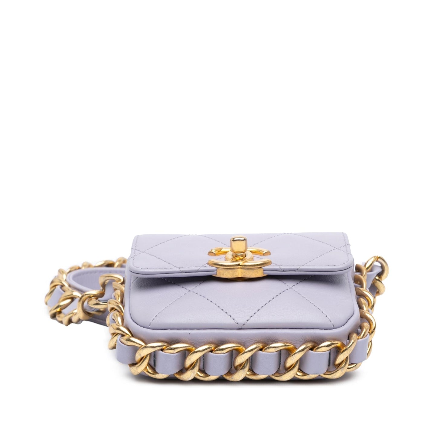 Chanel Quilted Calfskin Framing Flap Mini Bag Shg Hwoten