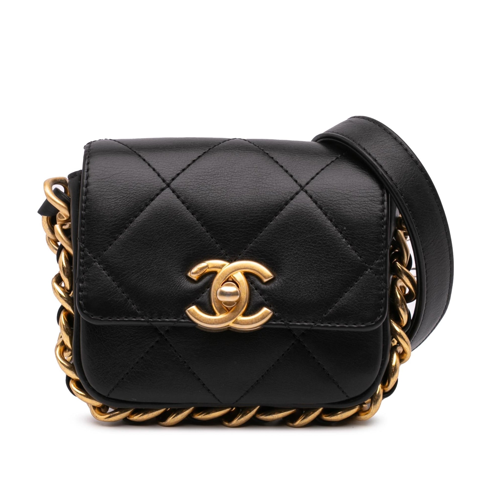 Chanel Quilted Calfskin Framing Flap Mini Bag Flap 1