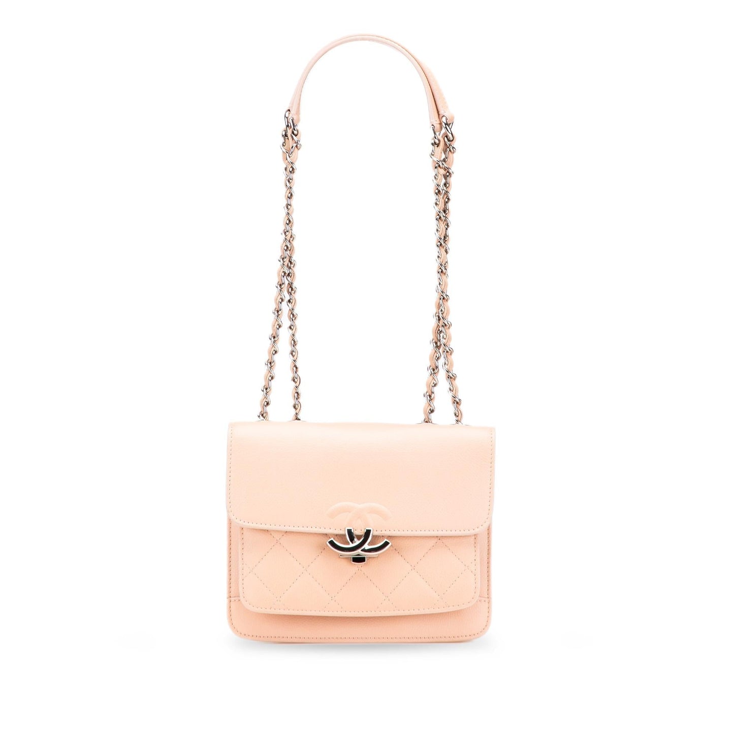 Chanel Quilted Caviar CC Box Flap Mini Bag