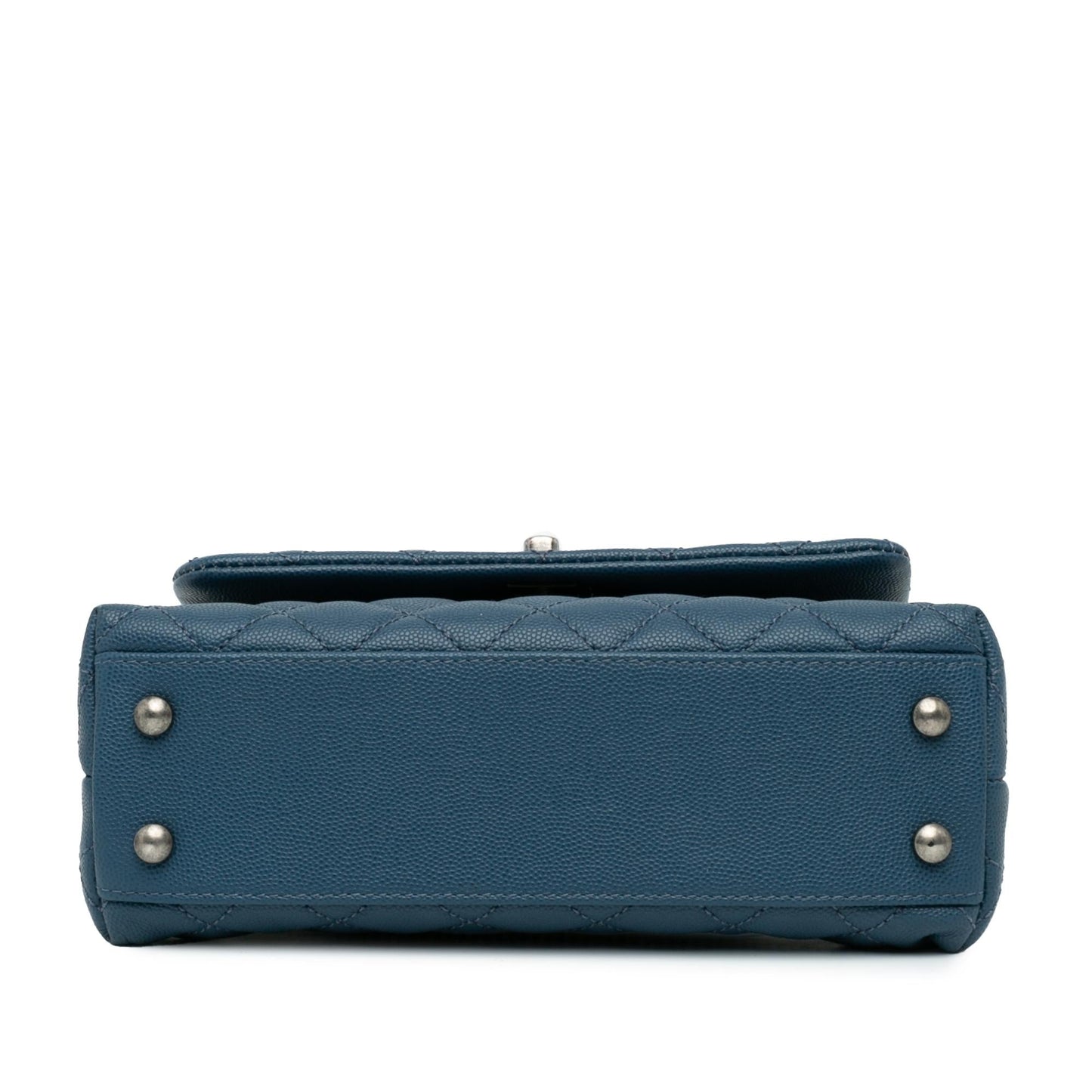 Chanel Quilted Caviar Coco Top Handle Mini Bag