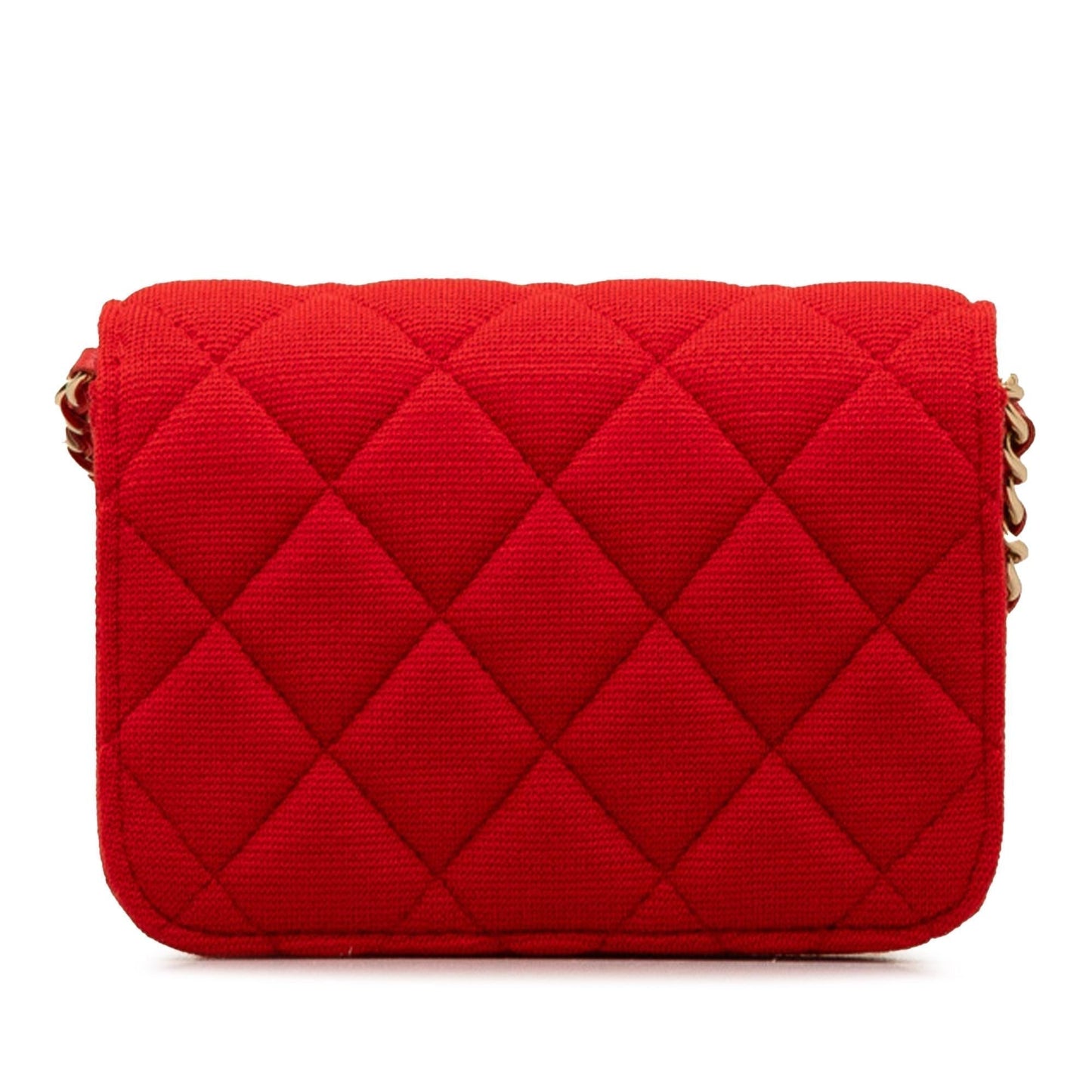 Chanel Quilted Jersey VIP SHG-3DOyps Crossbody Bag